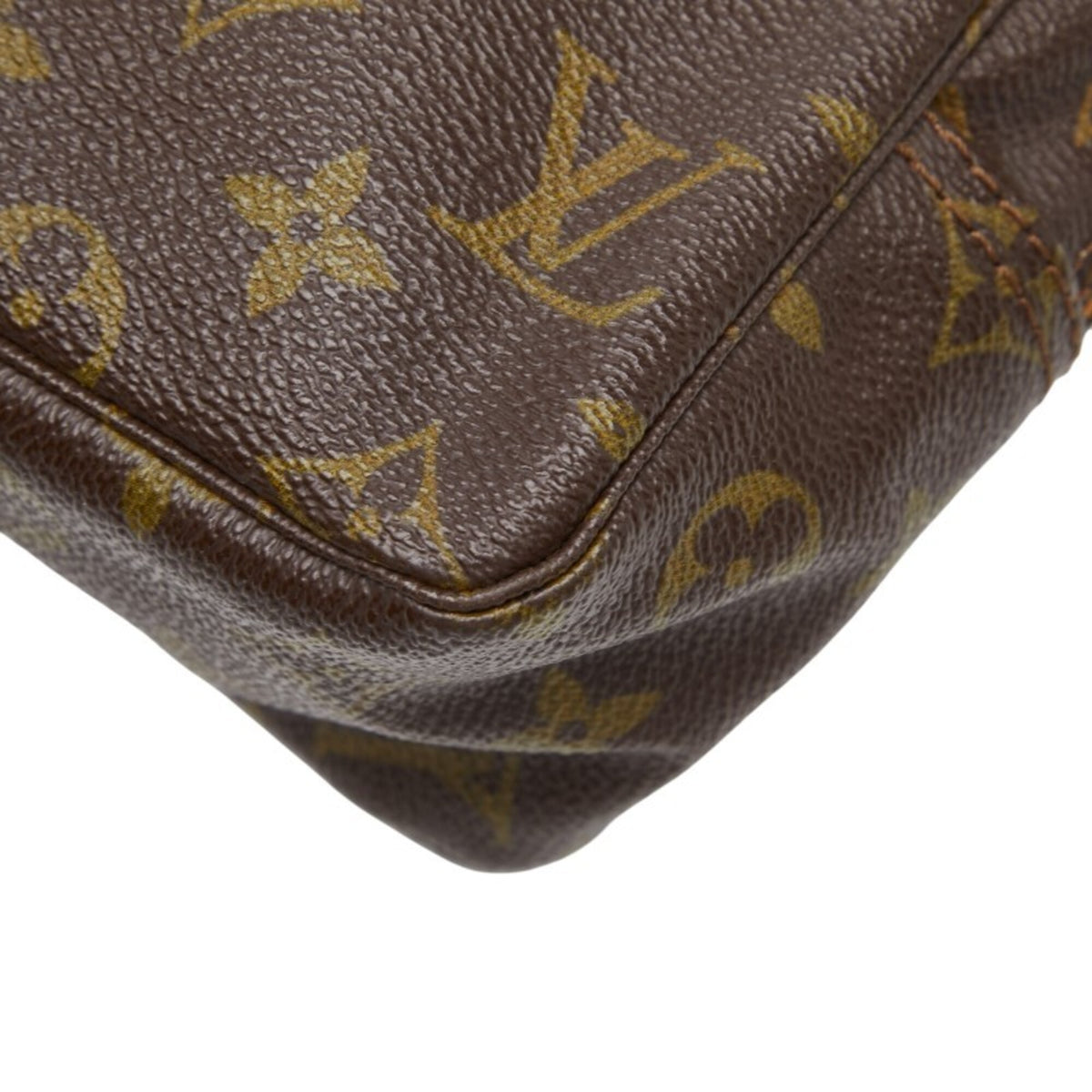 Louis Vuitton Brown Pvc Leather Clutch Bag (Pre-Owned)