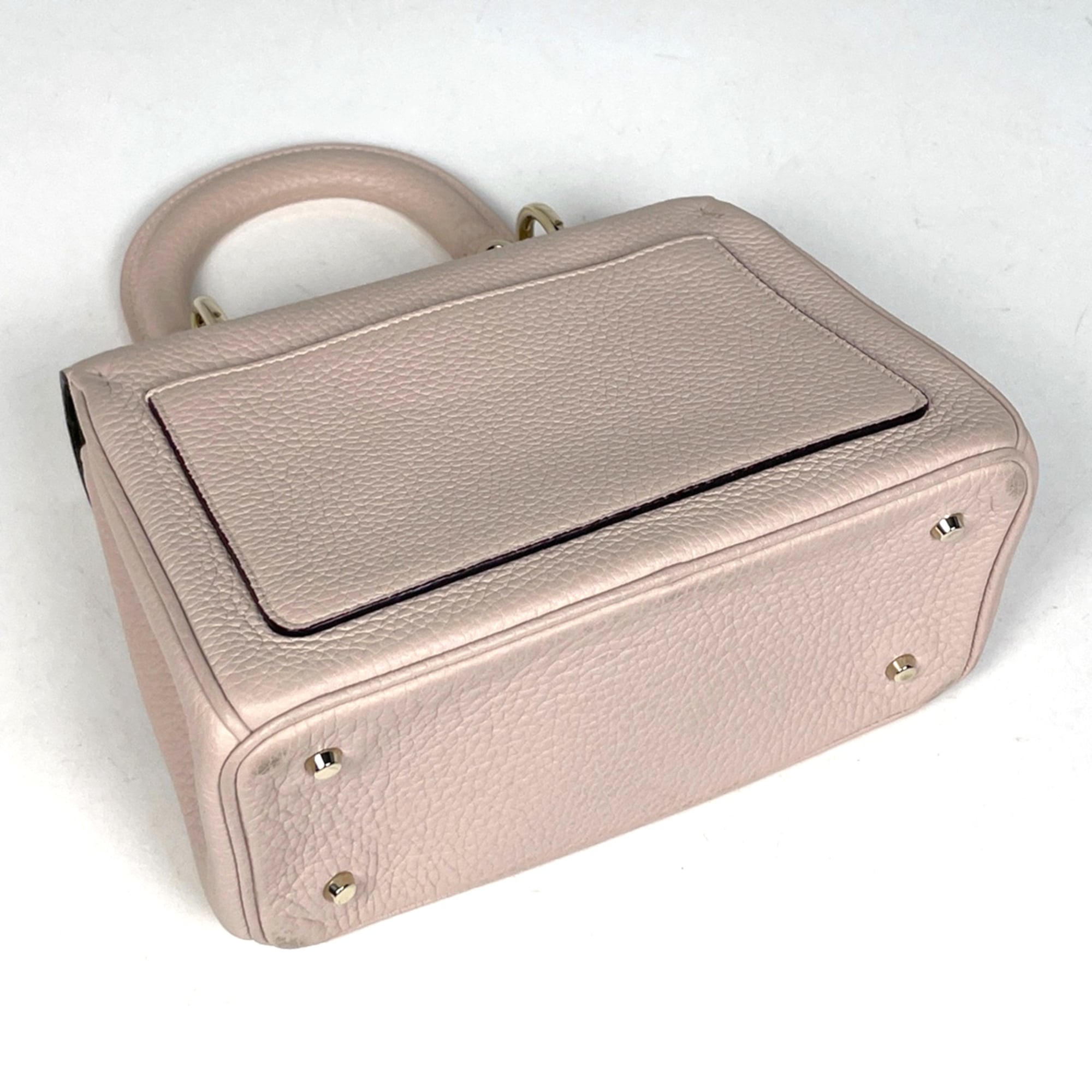 Christian Dior Pink Beige Leather Handbag (Pre-Owned)