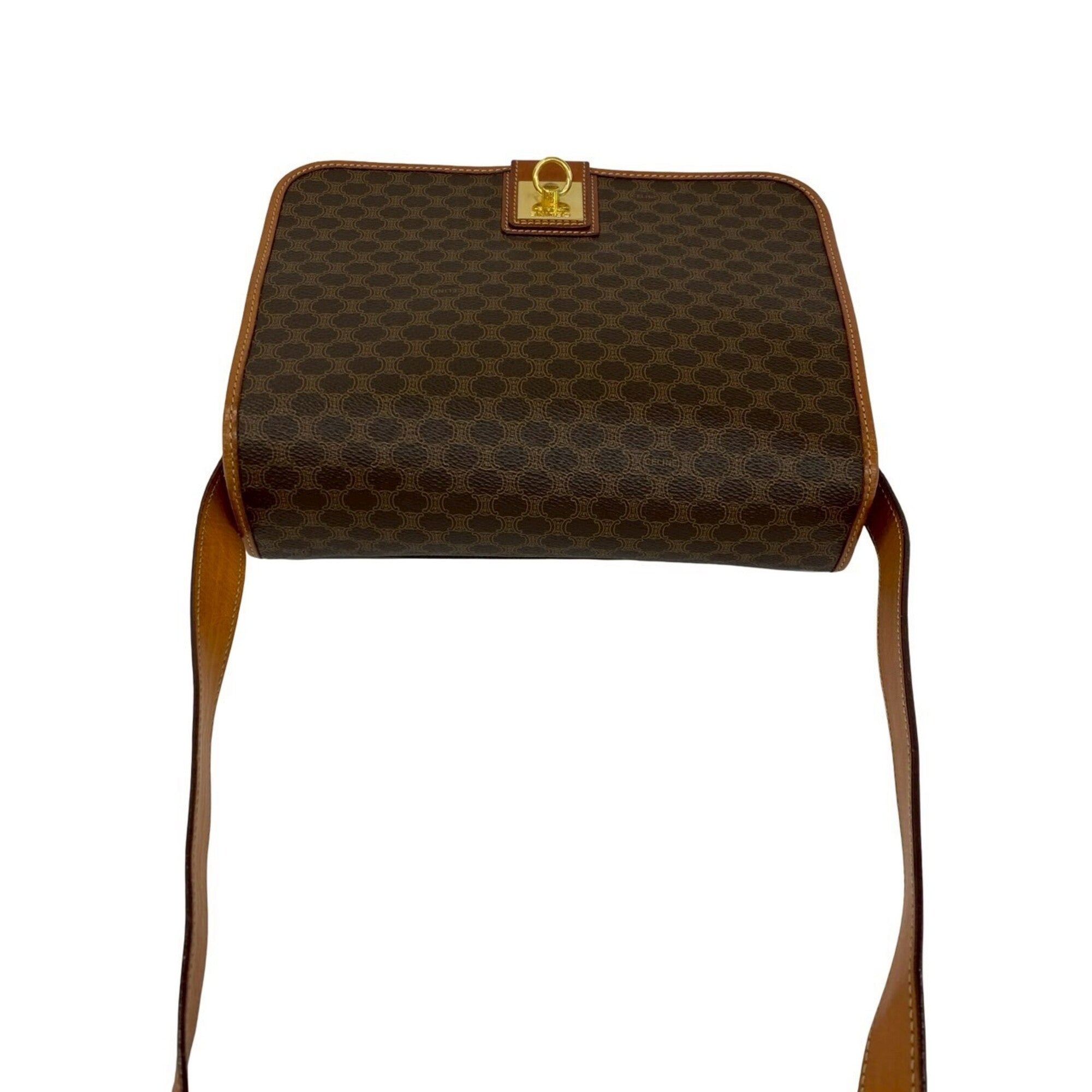 Celine Brown Leather Pvc Shoulder Bag (Pre-Owned)