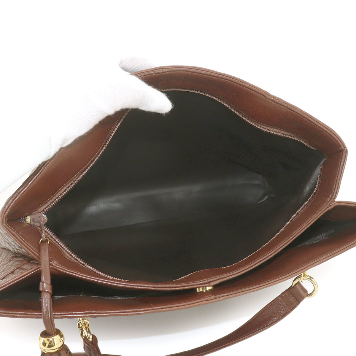 Bally Brown Leather Tote Bag (Pre-Owned)