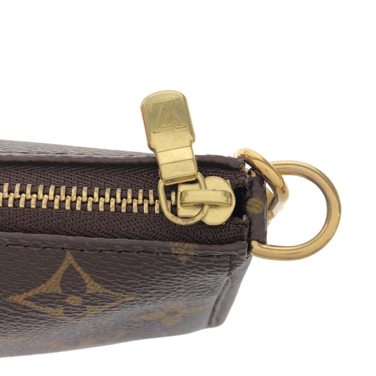 Louis Vuitton Brown Coated Canvas Pochette Pouch (Pre-Owned)