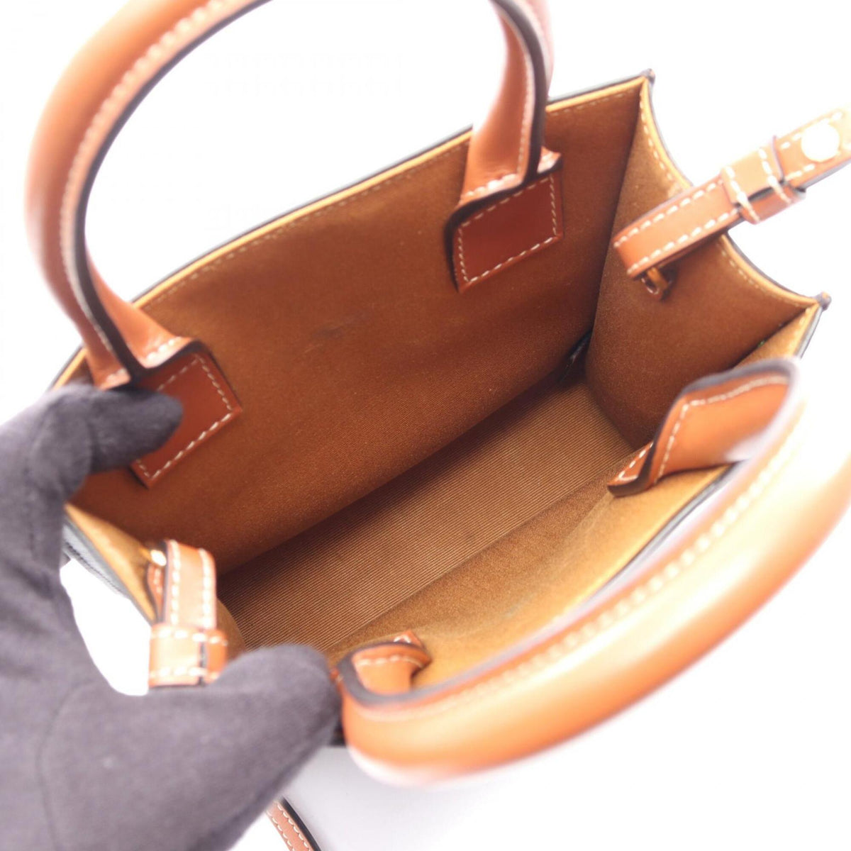 Celine Black Brown Coated Canvas Pvc Leather Handbag (Pre-Owned)