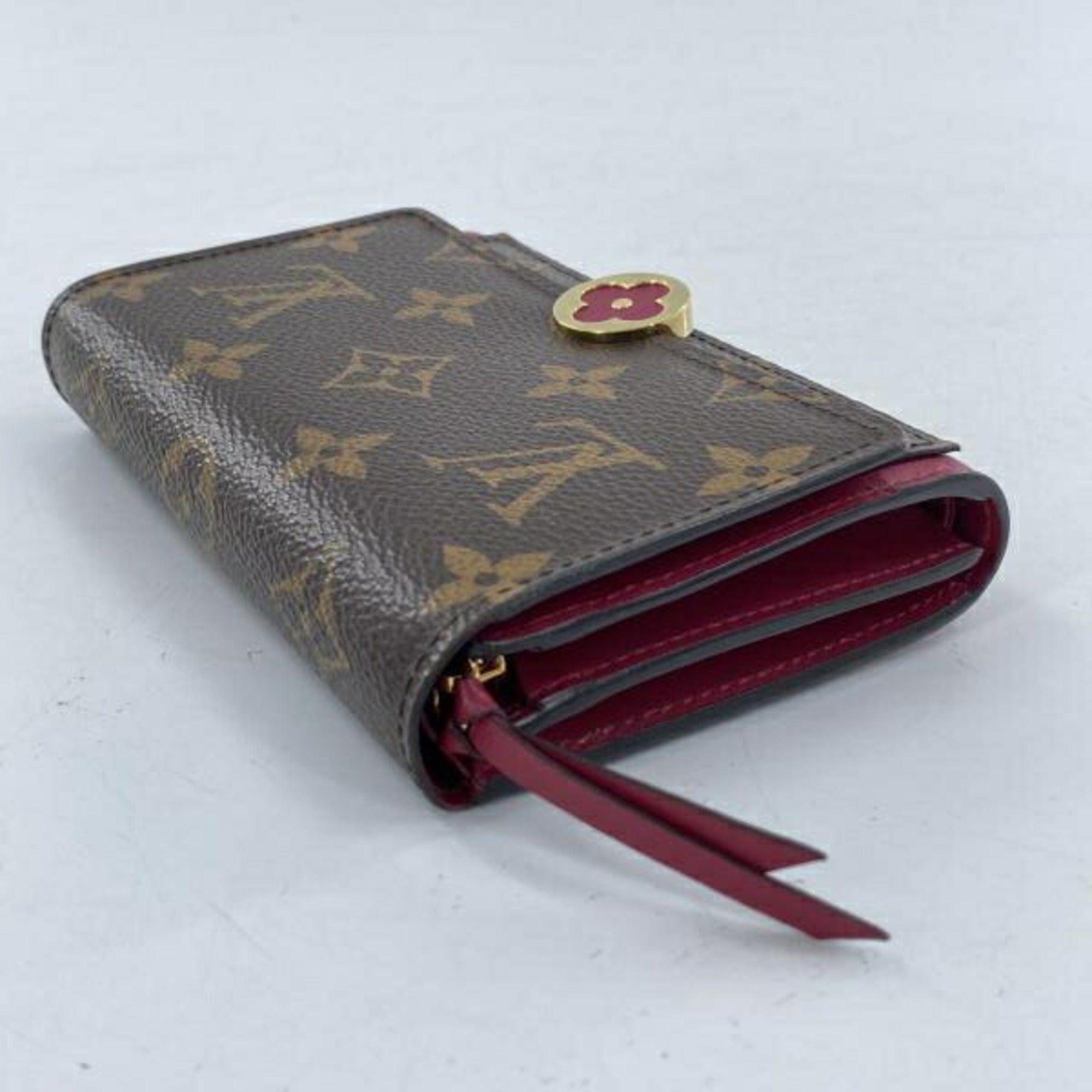 Louis Vuitton Blue Bordeaux Brown Monogram Monogram Wallet (Bi-Fold) (Pre-Owned)