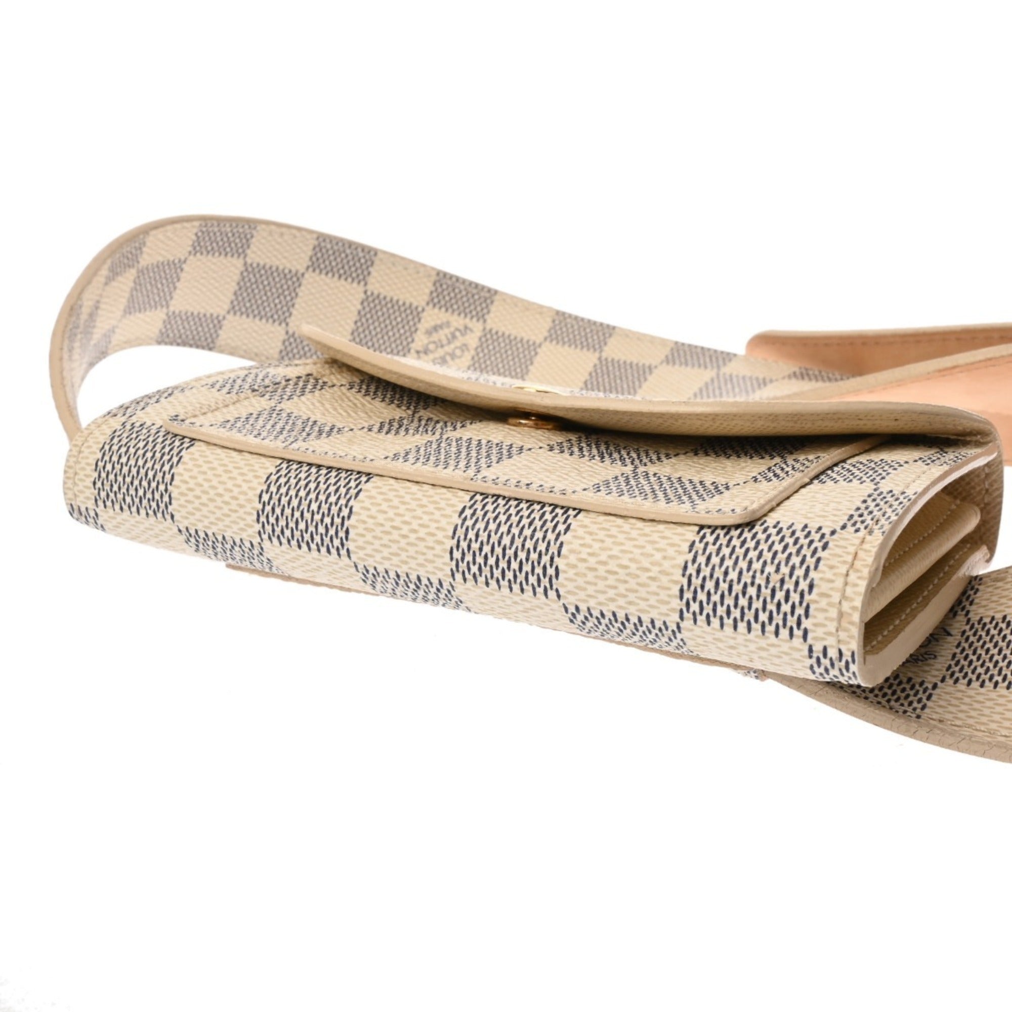Louis Vuitton White Damier Azur Pochette (Pre-Owned)