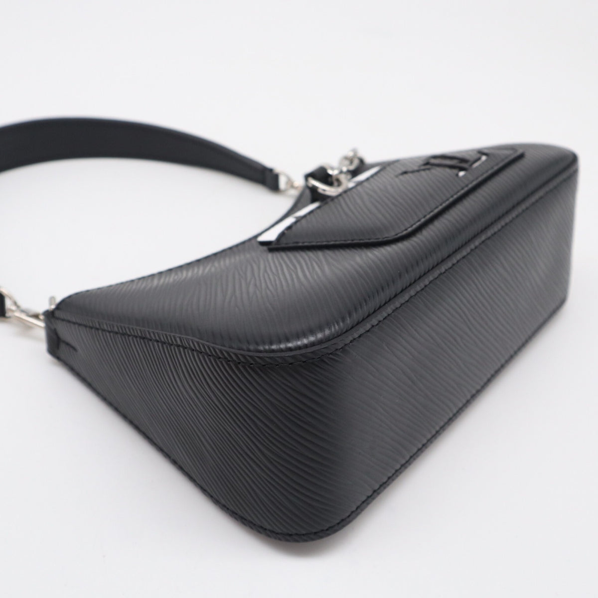 Louis Vuitton Epi Black Noir White Leather Handbag (Pre-Owned)
