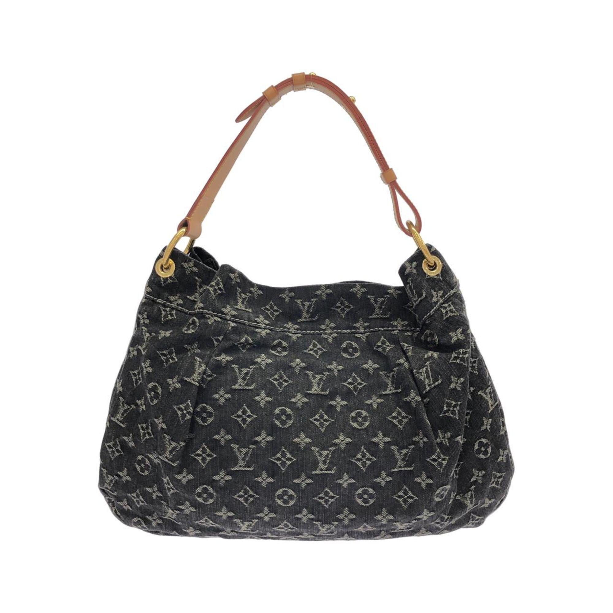 Louis Vuitton Black Monogram Denim Shoulder Bag (Pre-Owned)