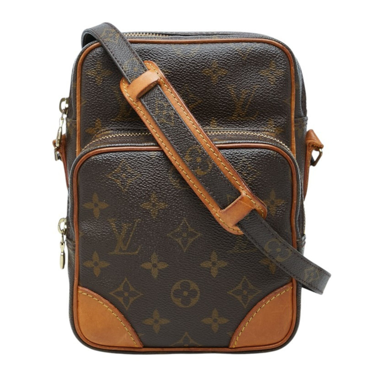 Louis Vuitton Brown Pvc Leather Shoulder Bag (Pre-Owned)