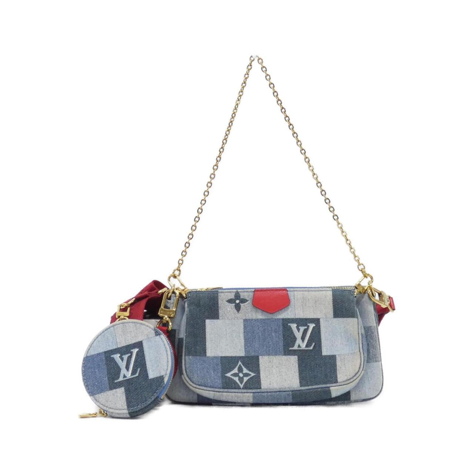Louis Vuitton Rouge Canvas Pochette Pouch Shoulder Bag (Pre-Owned)