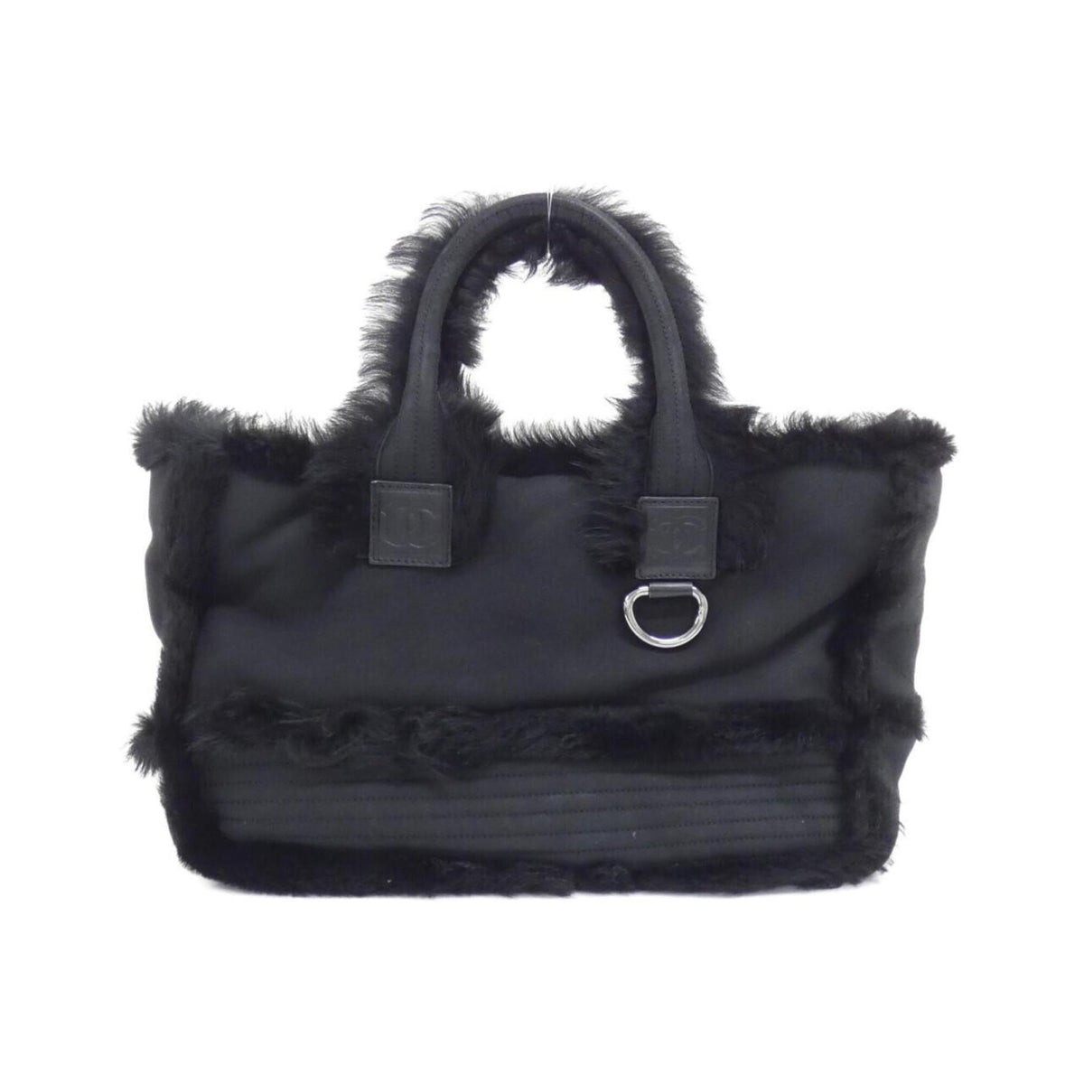 Chanel Black Fur Handbag (Pre-Owned)