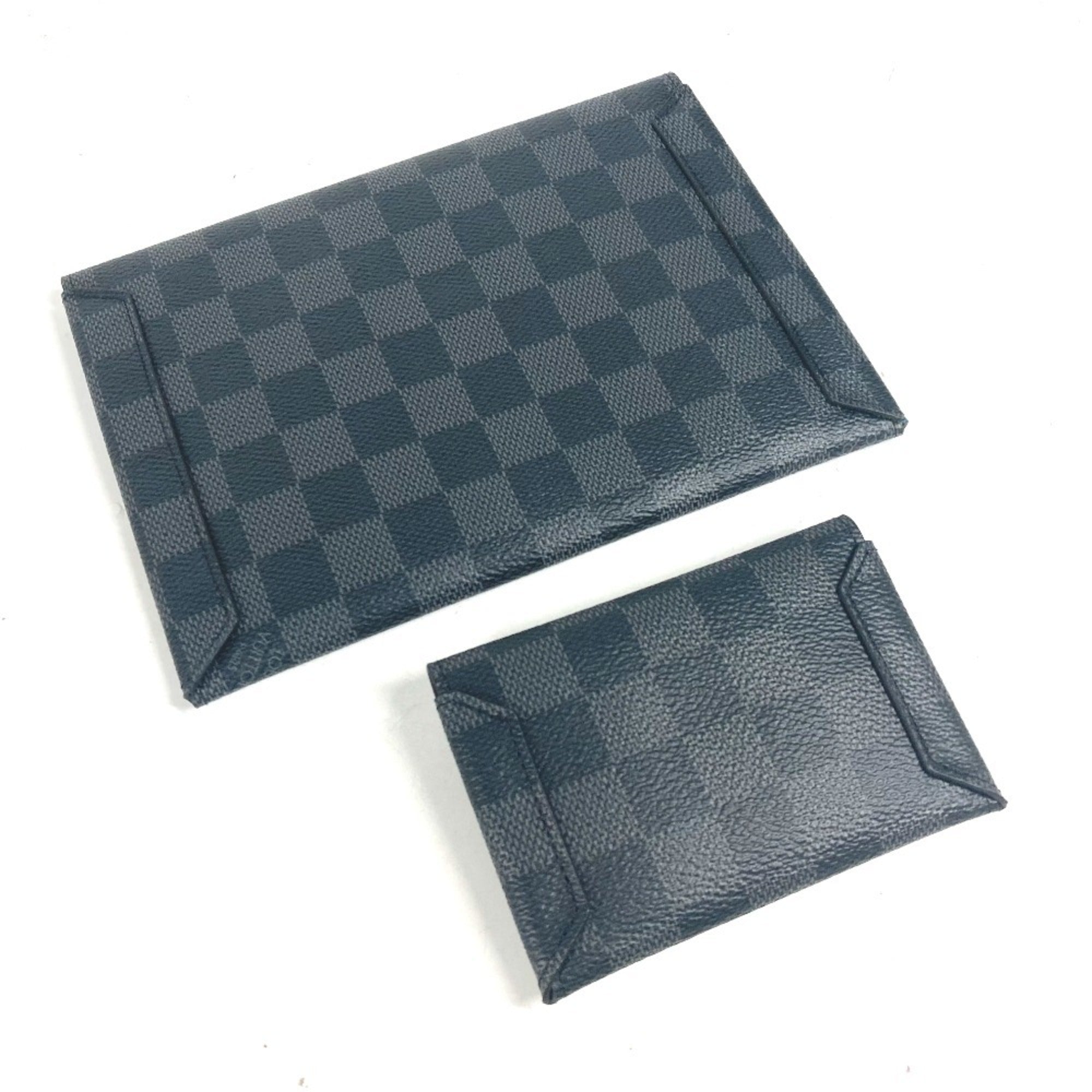 Louis Vuitton Black Damier Graphite Clutch Bag Pouch (Pre-Owned)