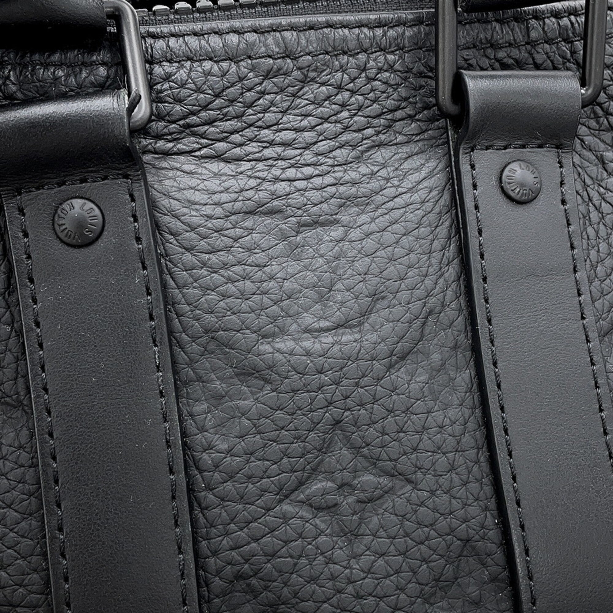 Louis Vuitton Monogram Noir Monogram Leather Handbag (Pre-Owned)