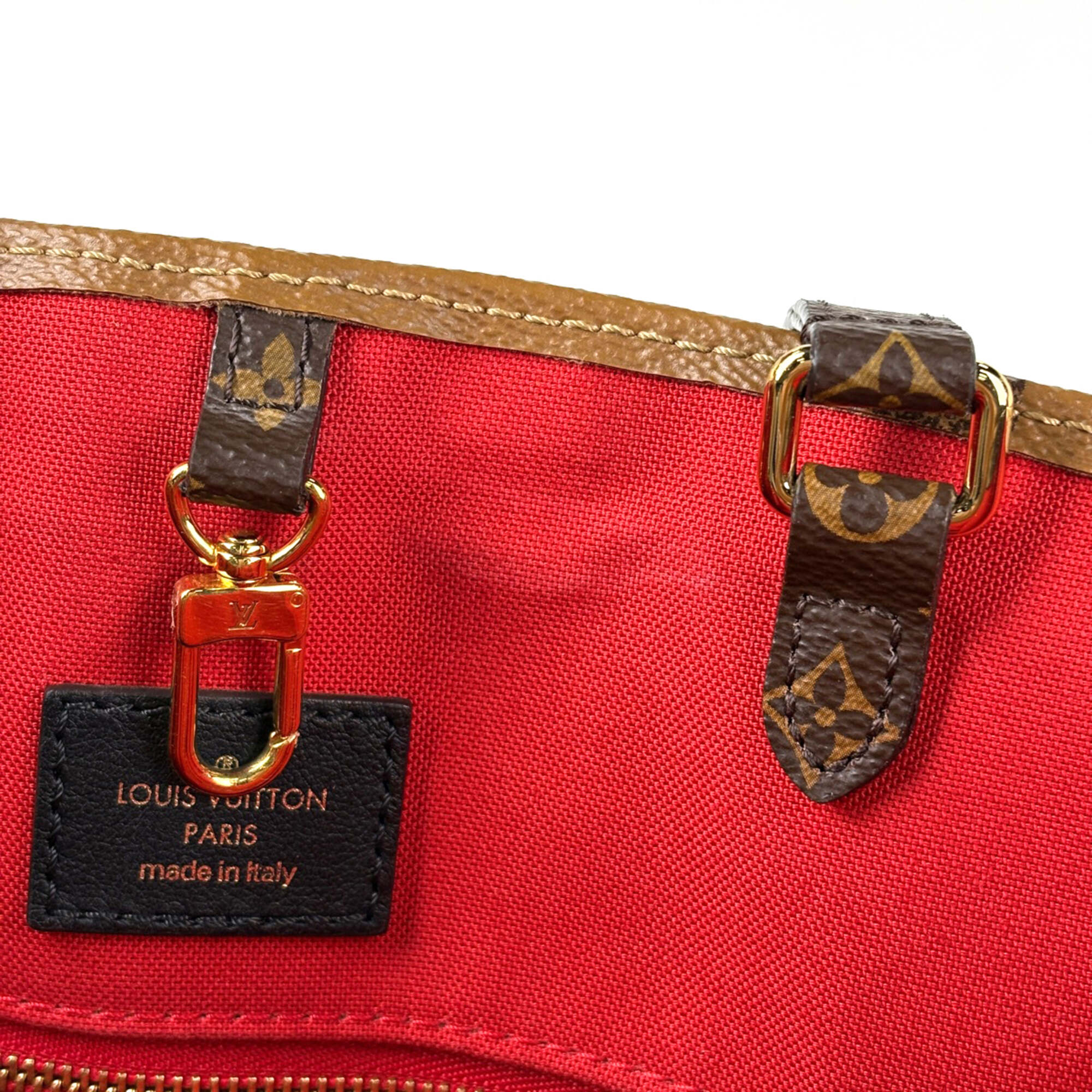 Louis Vuitton Brown Monogram Reverse Shoulder Bag Tote Bag (Pre-Owned)