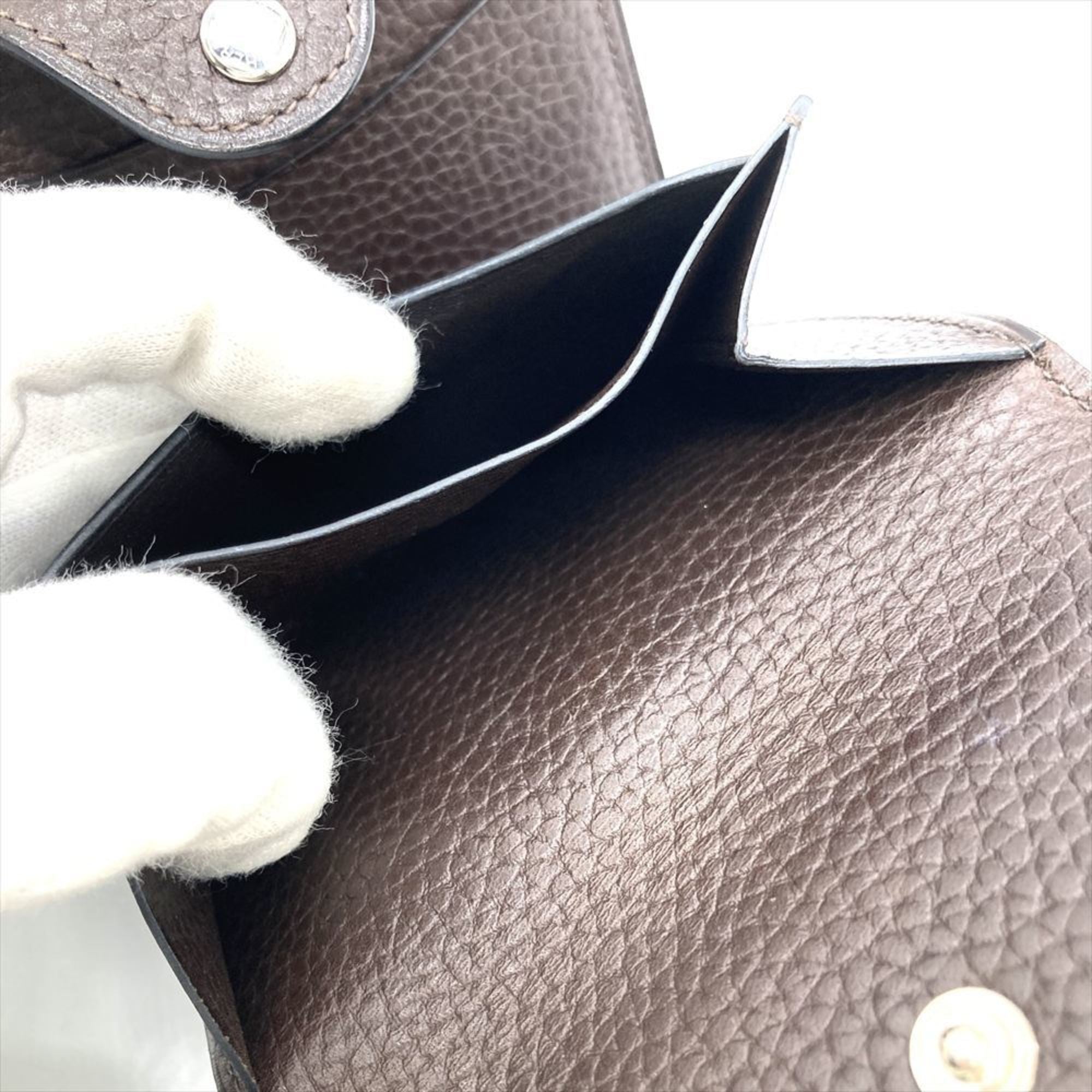 Hermes Brown Vache Leather Wallet (Bi-Fold) (Pre-Owned)