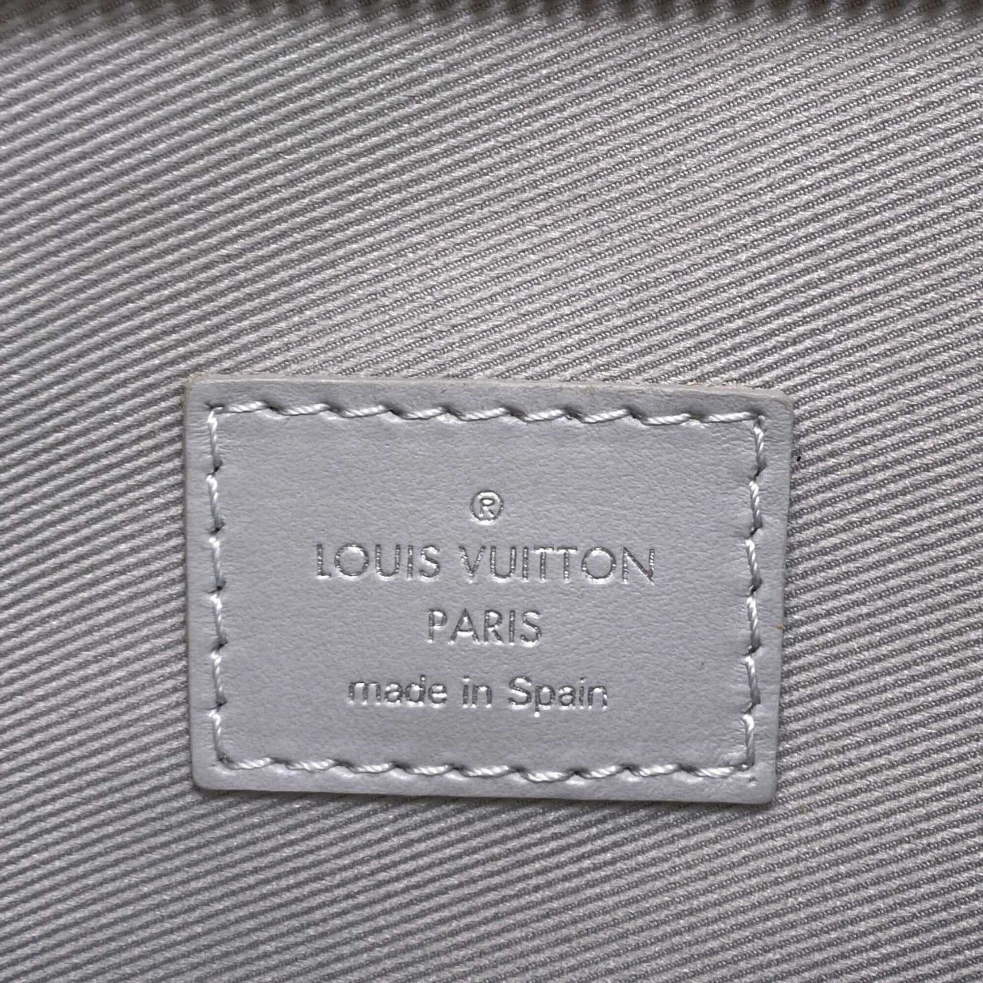 Louis Vuitton Monogram Denim Gray Orange Canvas Monogram Monogram Denim Shoulder Bag (Pre-Owned)