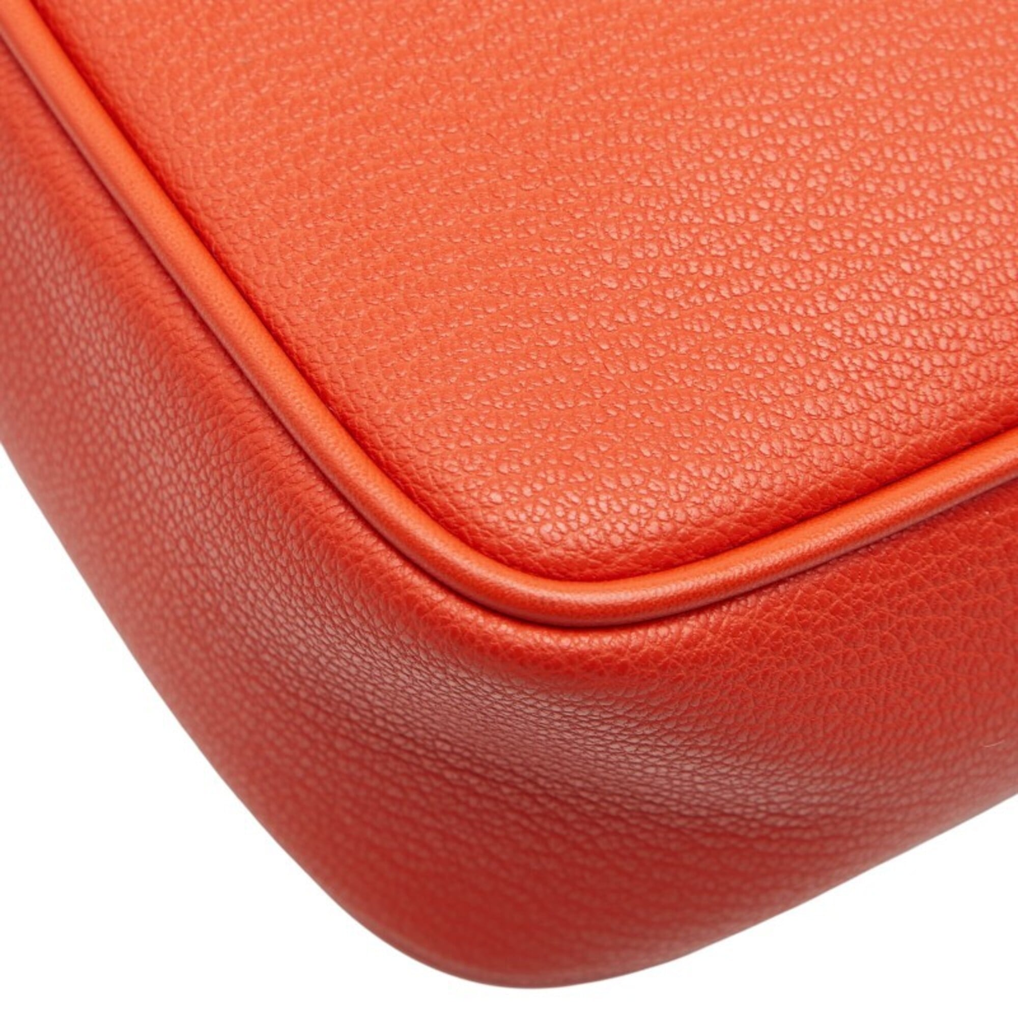 Michael Kors Orange Leather Pouch Shoulder Bag Weekend Bag (Pre-Owned)