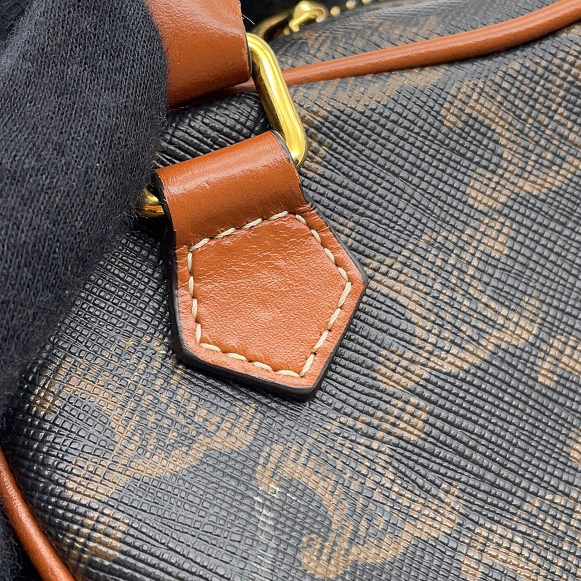 Celine Brown Leather Pvc Handbag Shoulder Bag (Pre-Owned)