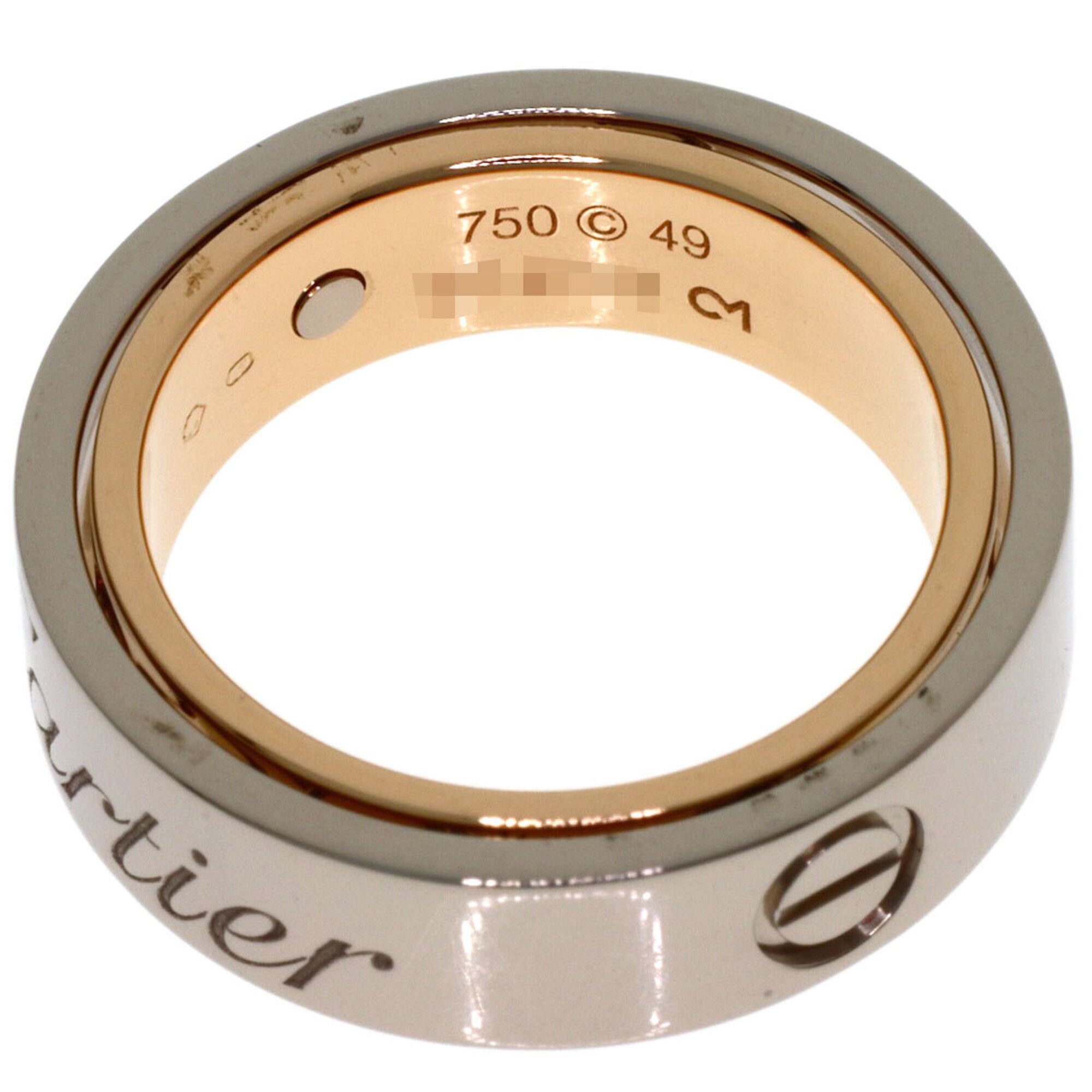 Cartier White Gold White Gold (18K) Band Ring (Pre-Owned)