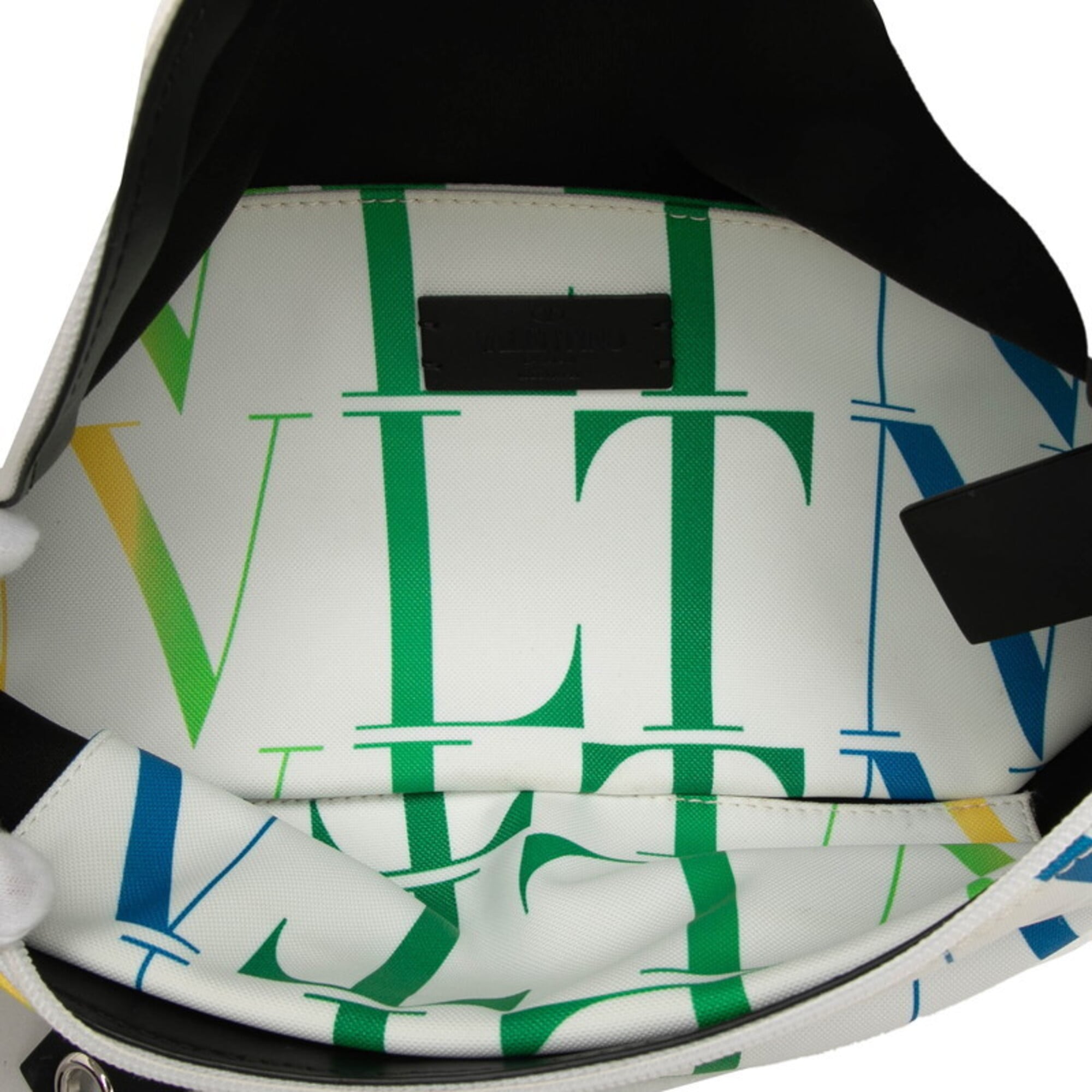 Valentino Multi-Color White Nylon Sling Bag (Pre-Owned)