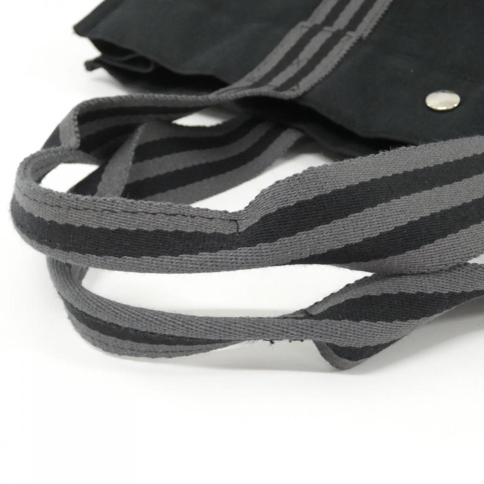 Hermes Black Canvas Handbag (Pre-Owned)