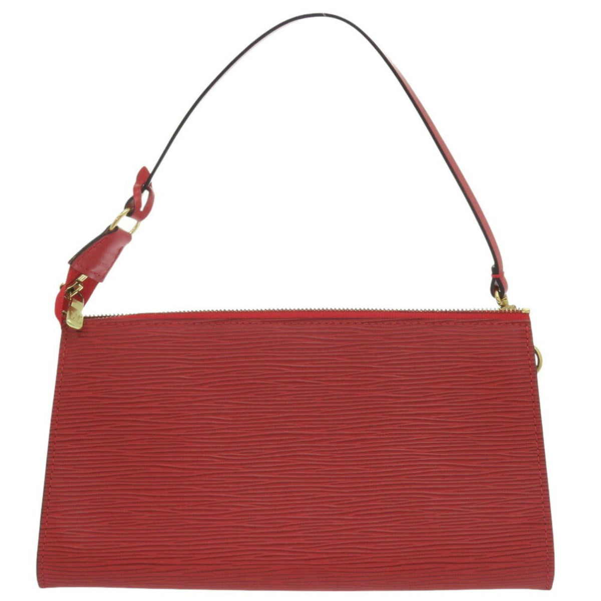 Louis Vuitton Castilian Red Red Color Epi Leather Handbag (Pre-Owned)