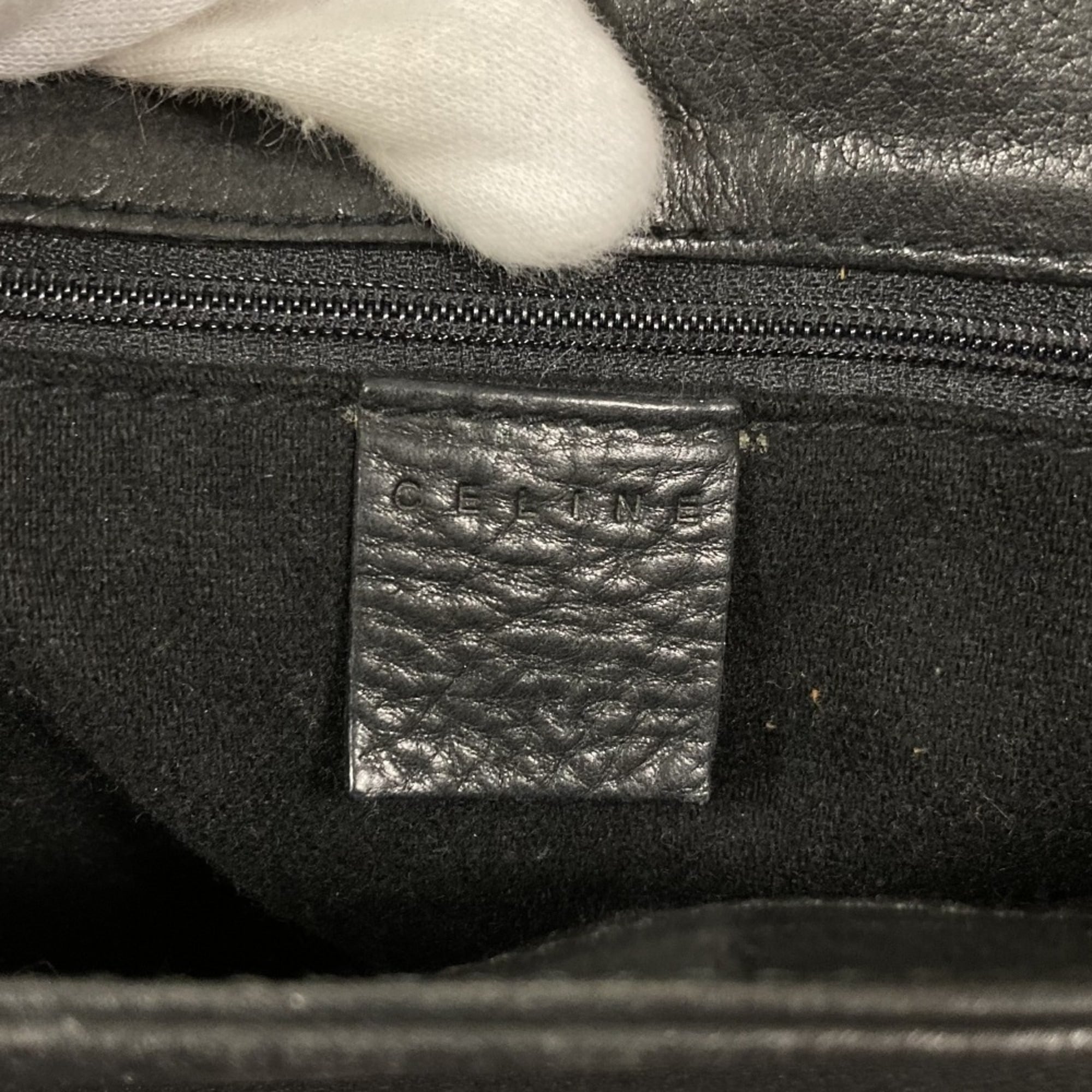 Celine Black Leather Shoulder Bag (Pre-Owned)