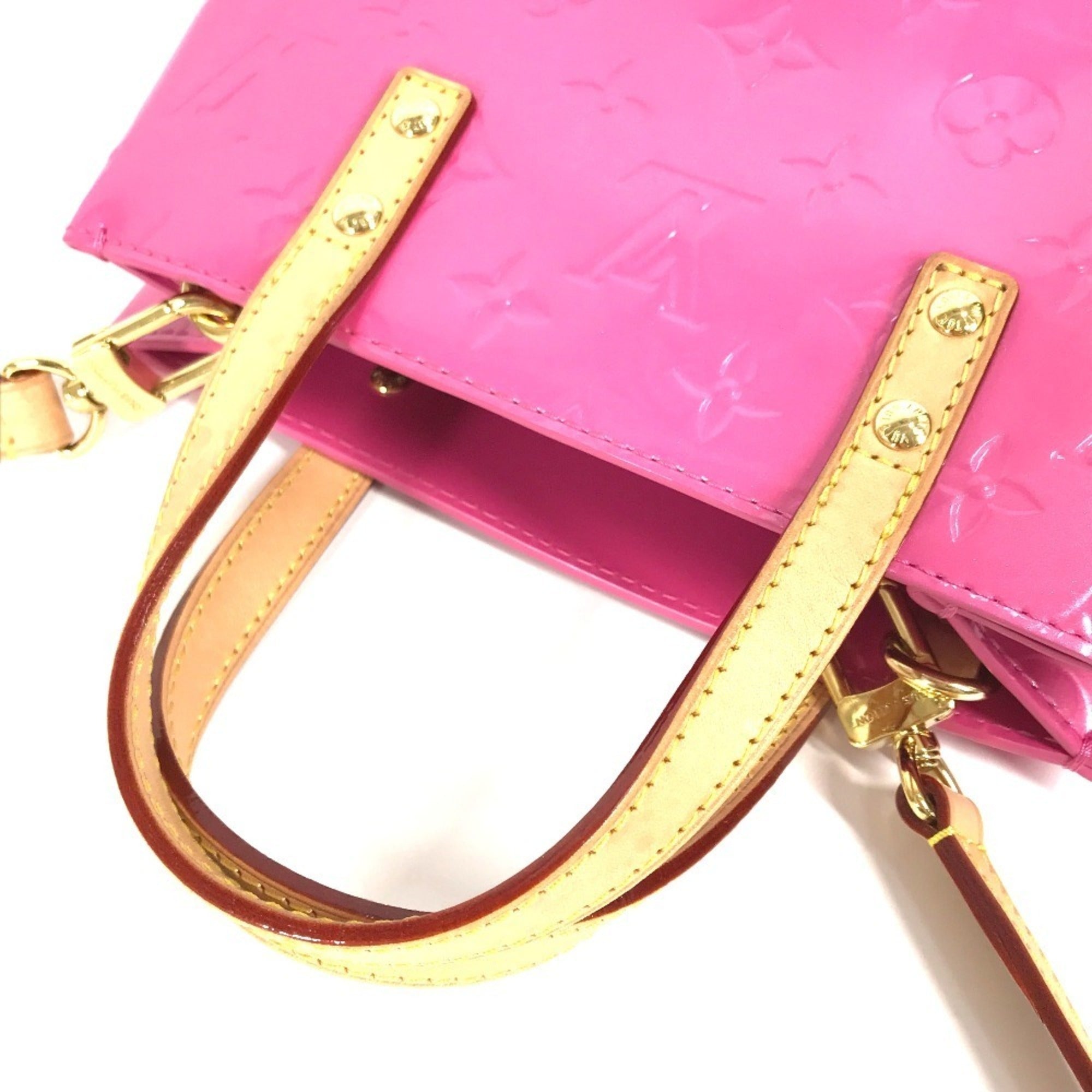 Louis Vuitton Pink Monogram Vernis Handbag Shoulder Bag Tote Bag (Pre-Owned)