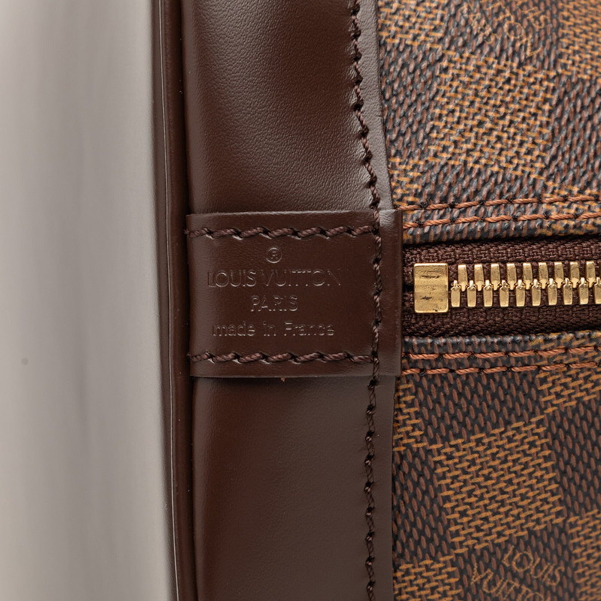 Louis Vuitton Damier Brown Pvc Leather Handbag (Pre-Owned)