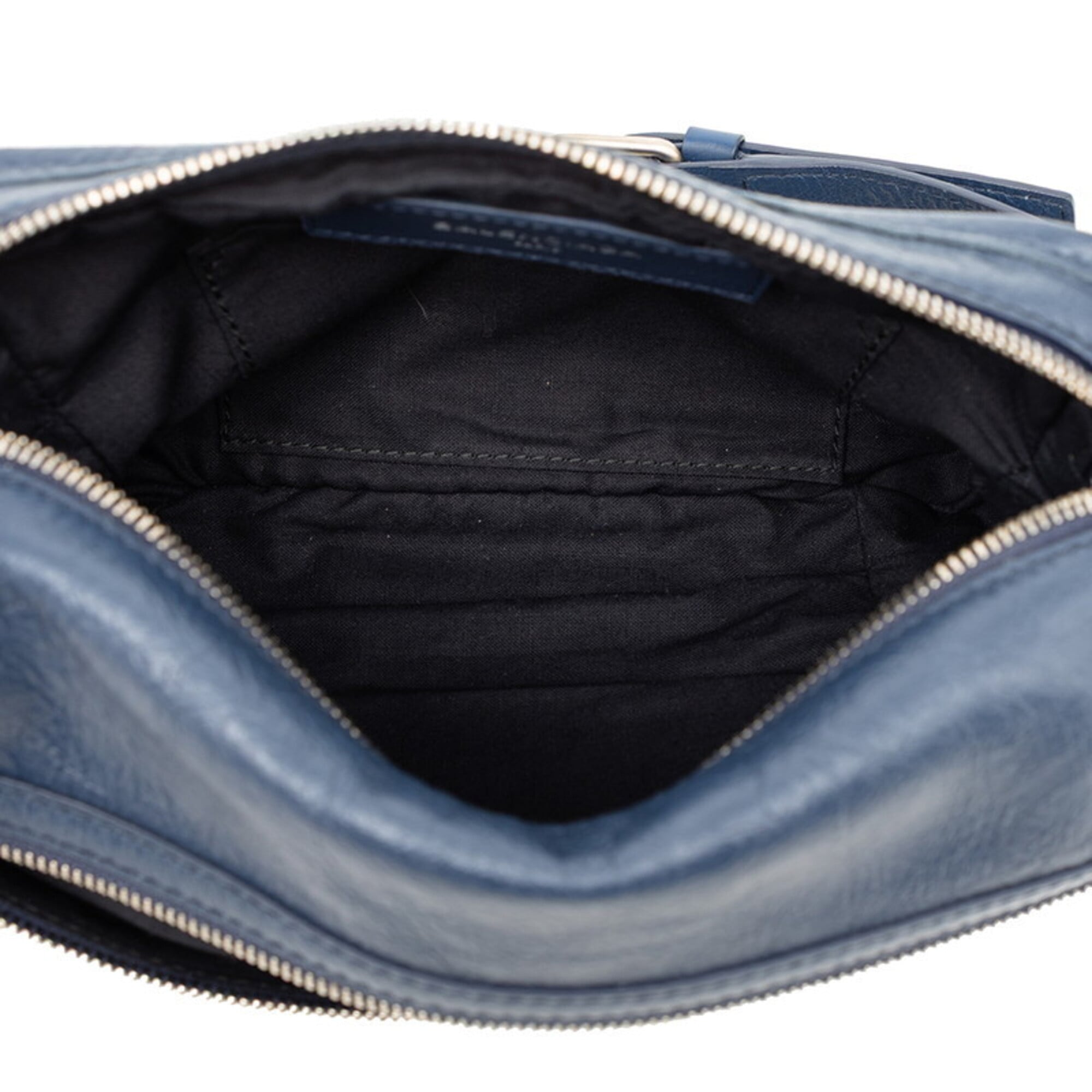 Balenciaga Blue Leather Fanny Pack Sling Bag (Pre-Owned)