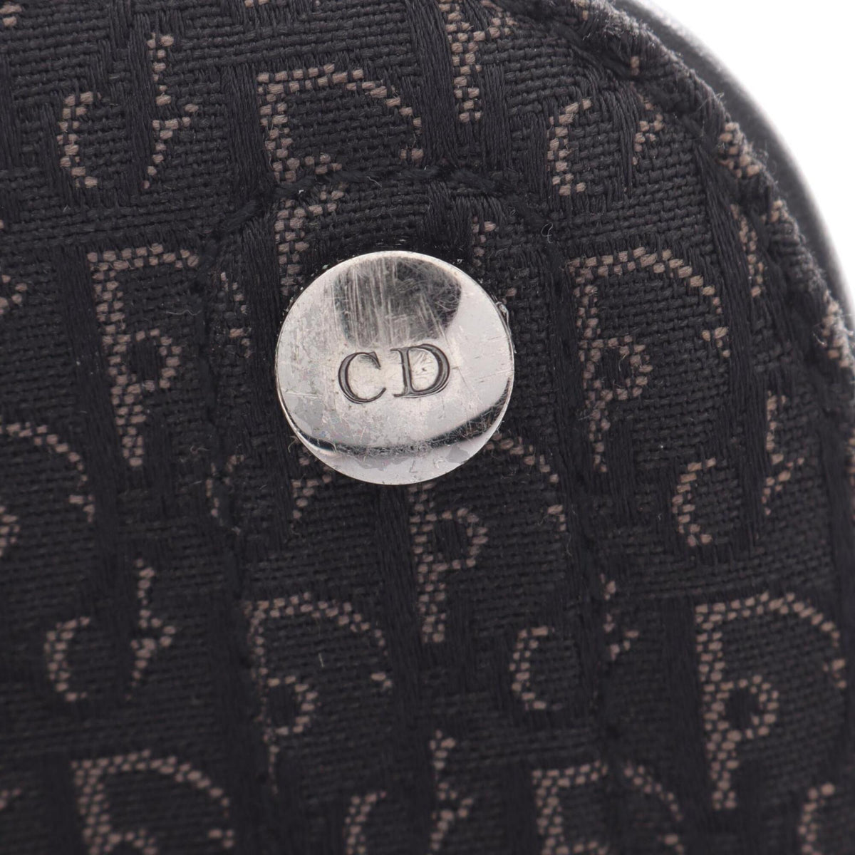 Christian Dior Black Canvas Leather Handbag (Pre-Owned)