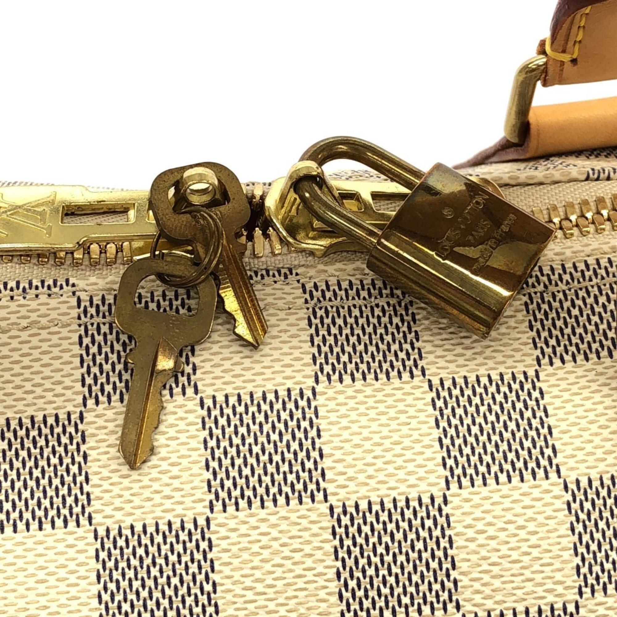 Louis Vuitton Azur Coated Canvas Boston Bag (Pre-Owned)