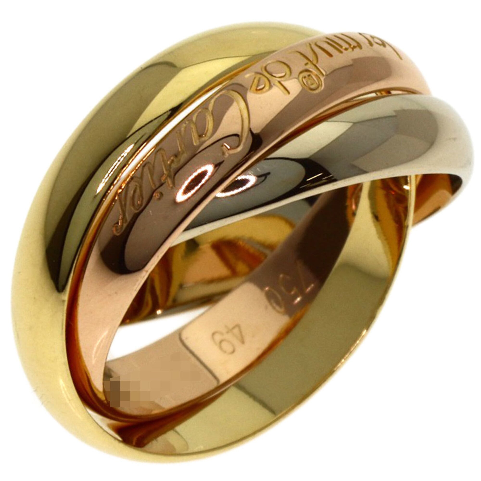 Cartier Trinity Yellow Gold (18K) Pink Gold (18K) White Gold (18K) Band Ring (Pre-Owned)