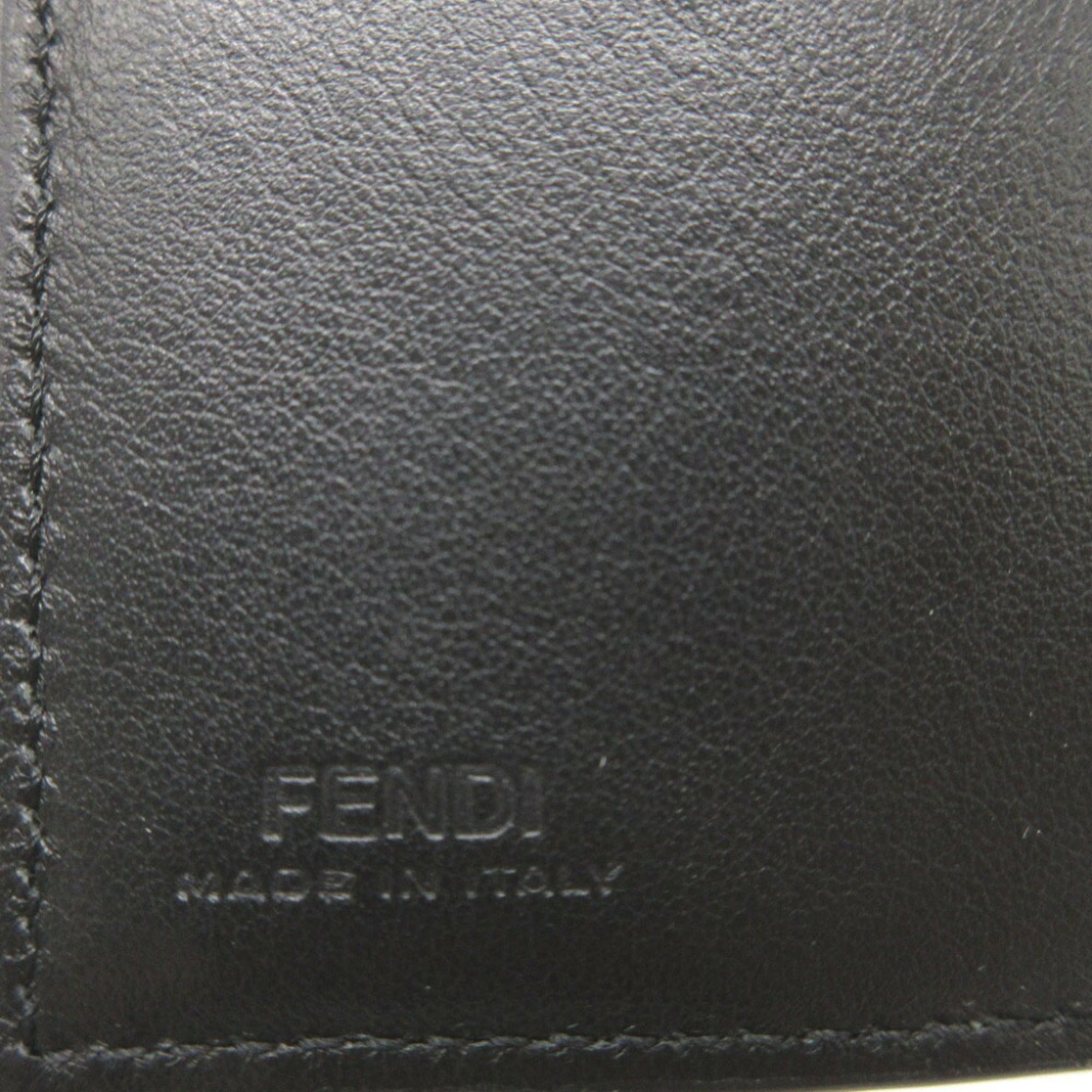 Fendi Black Leather Wallet (Tri-Fold) (Pre-Owned)