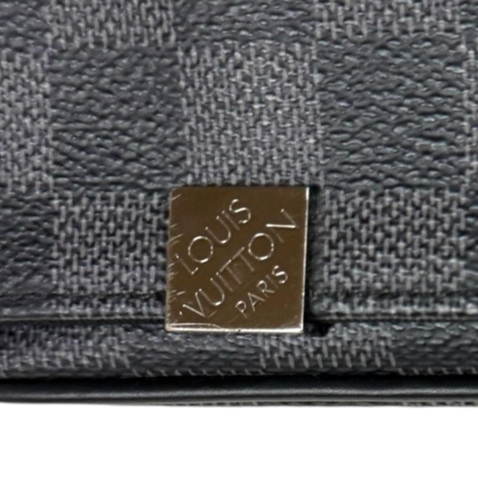 Louis Vuitton Damier Graphite Black Gray Damier Graphite Shoulder Bag (Pre-Owned)