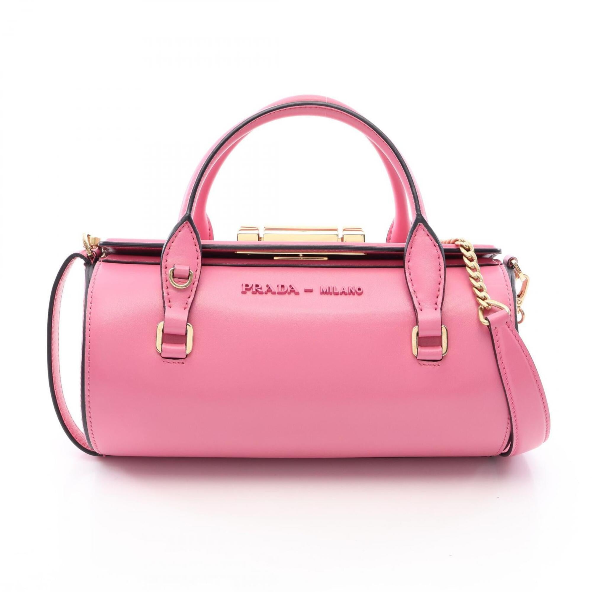 Prada Pink Leather Handbag (Pre-Owned)