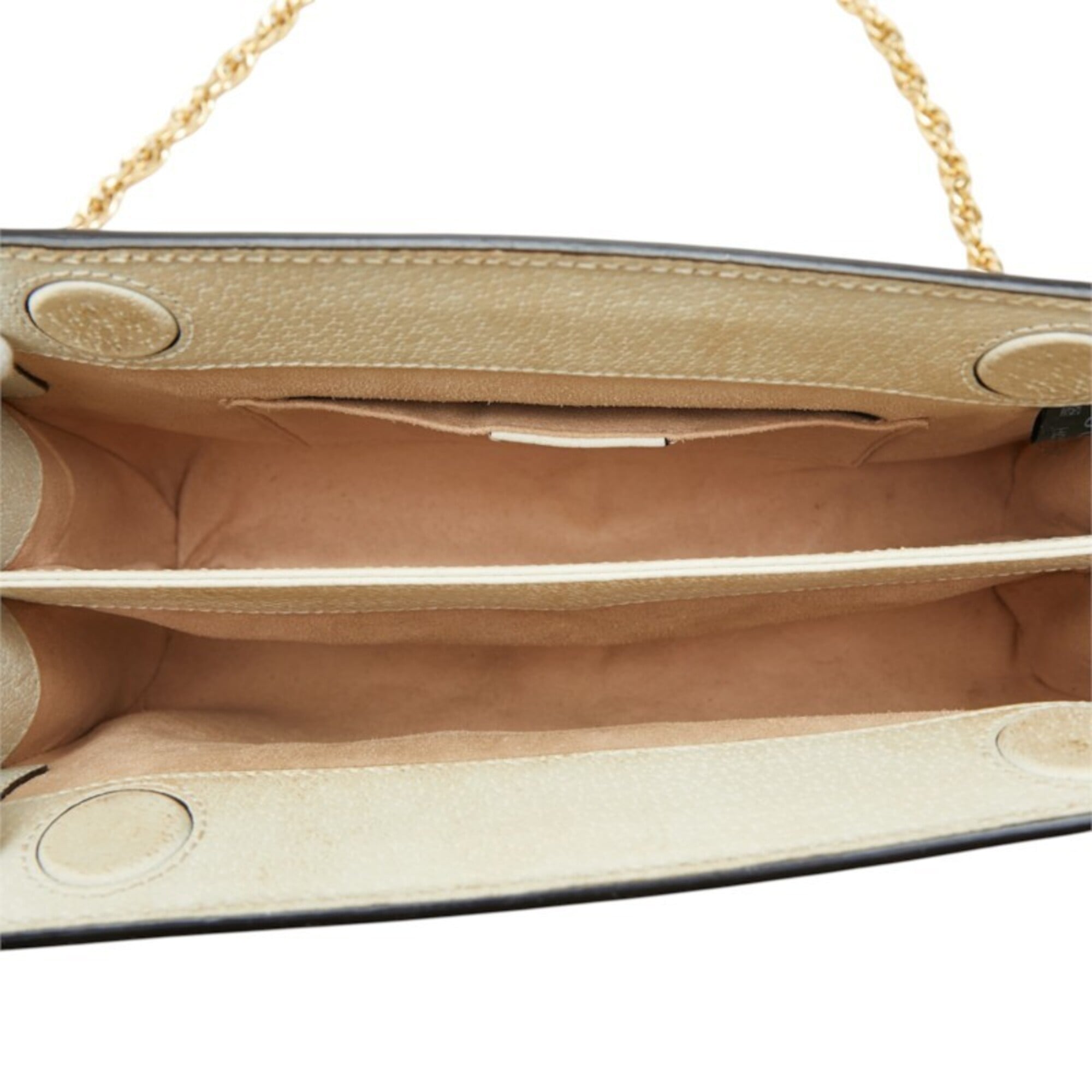 Gucci Ivory Leather Shoulder Bag (Pre-Owned)