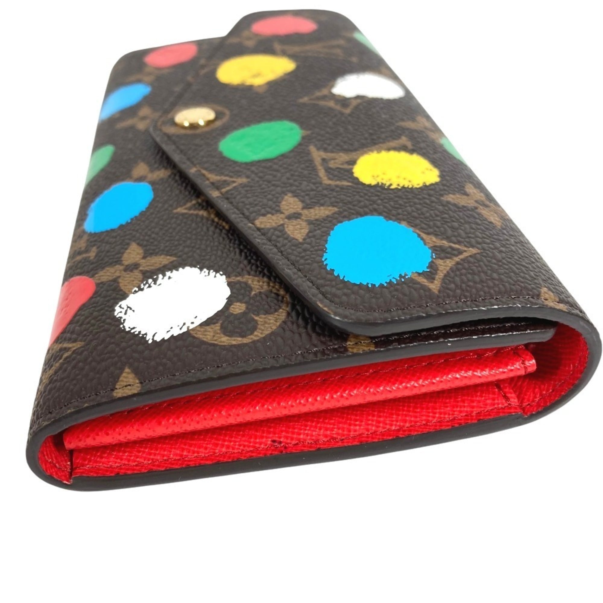 Louis Vuitton Brown Multi-Color Monogram Canvas Long Wallet (Bi-Fold) (Pre-Owned)