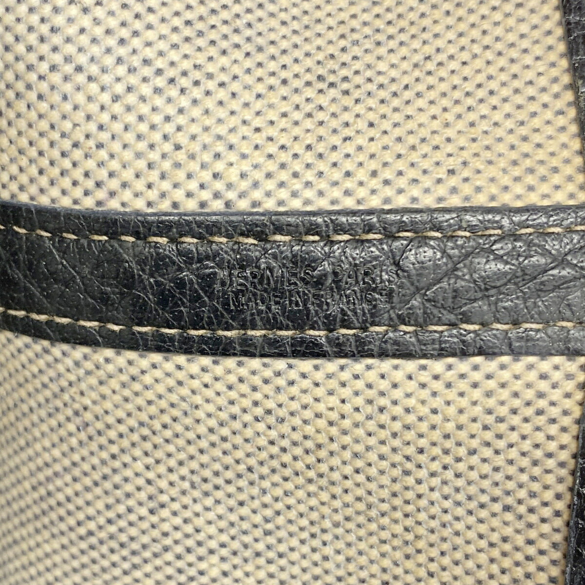 Hermes Black Toile H Tote Bag (Pre-Owned)