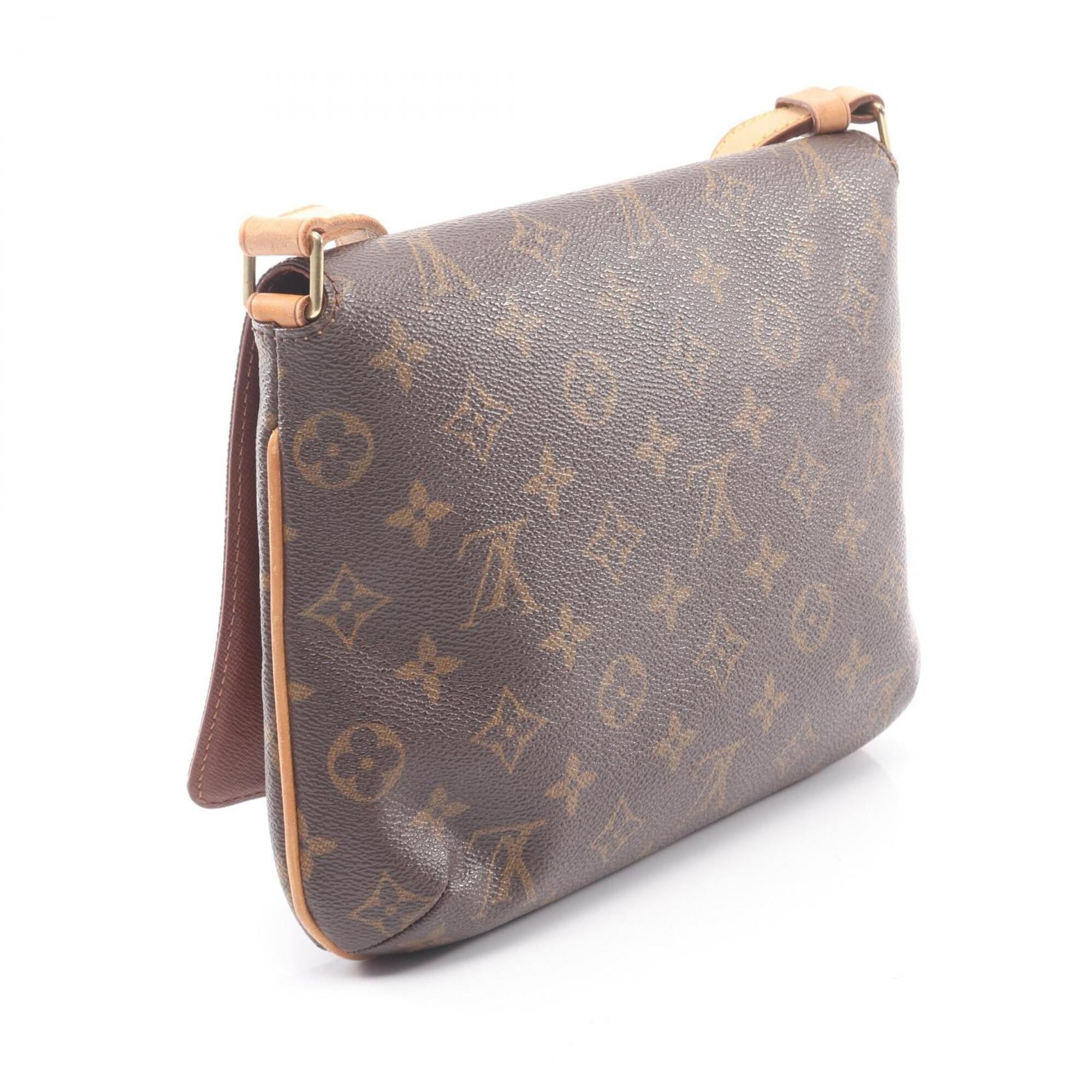 Louis Vuitton Brown Coated Canvas Pvc Monogram Leather Shoulder Bag (Pre-Owned)