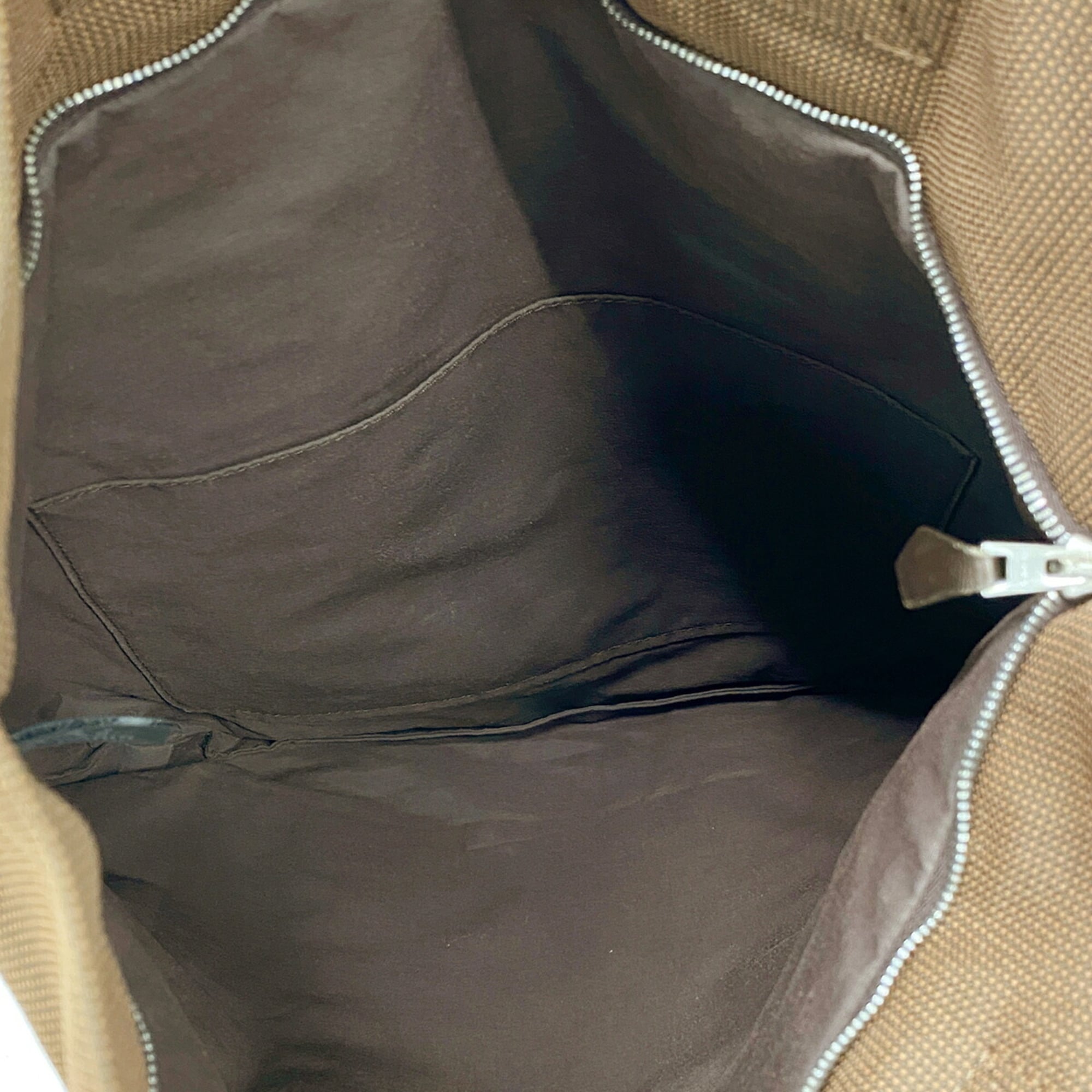 Hermes Brown Nylon Tote Bag (Pre-Owned)