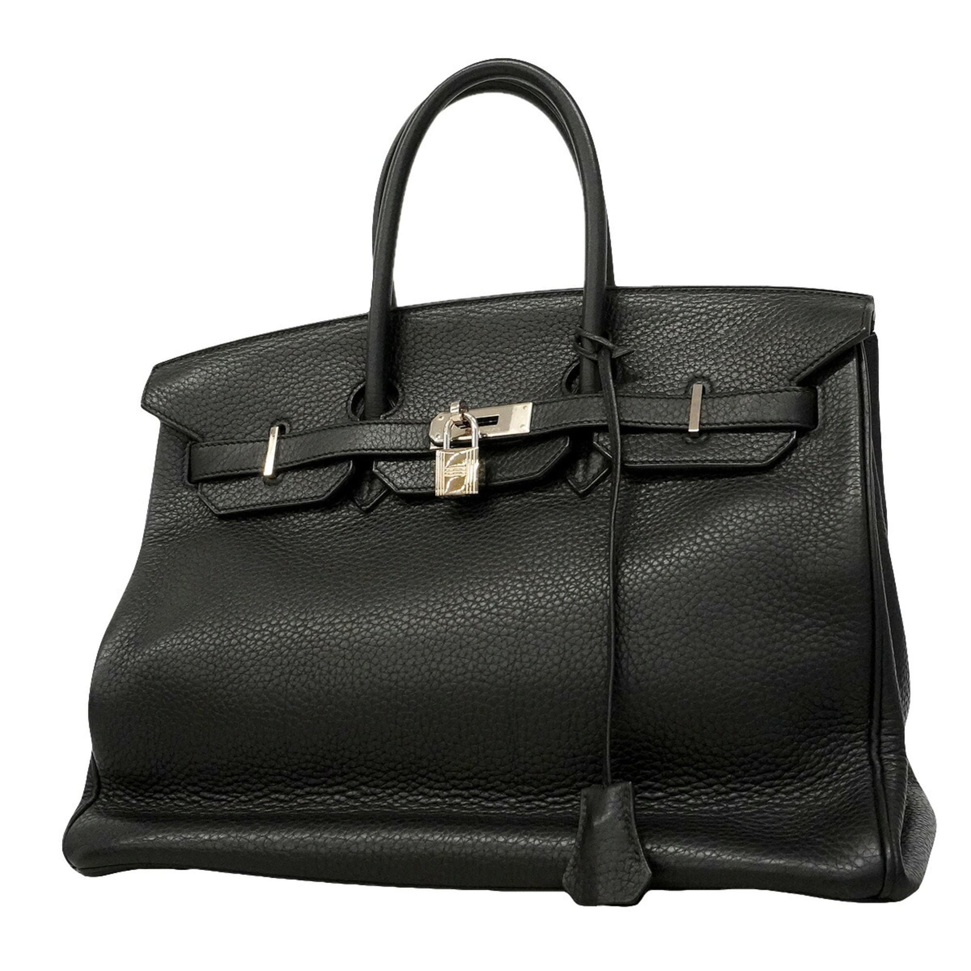 Hermes Black Togo Leather Handbag (Pre-Owned)