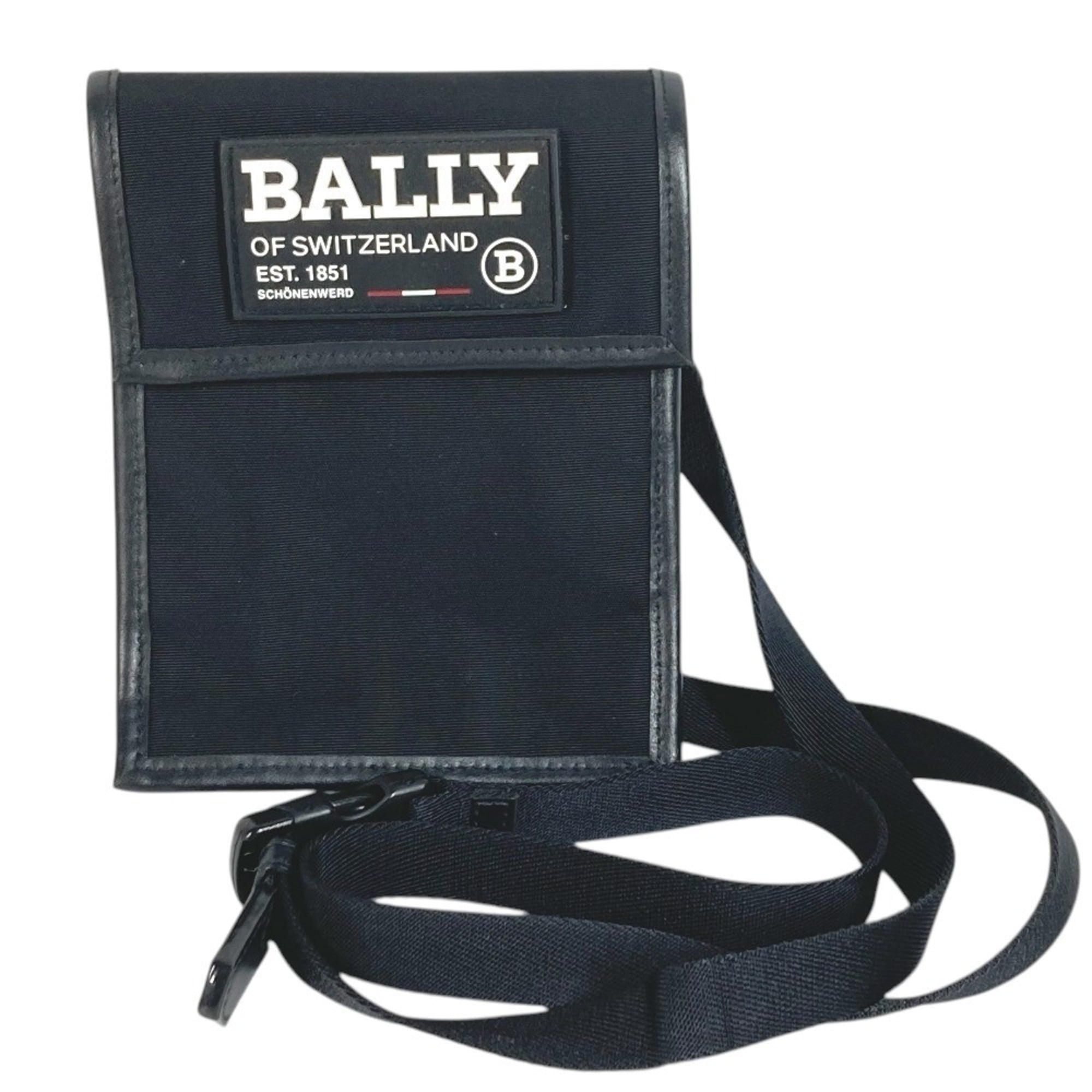 Bally Black Nylon Canvas Shoulder Bag (Pre-Owned)