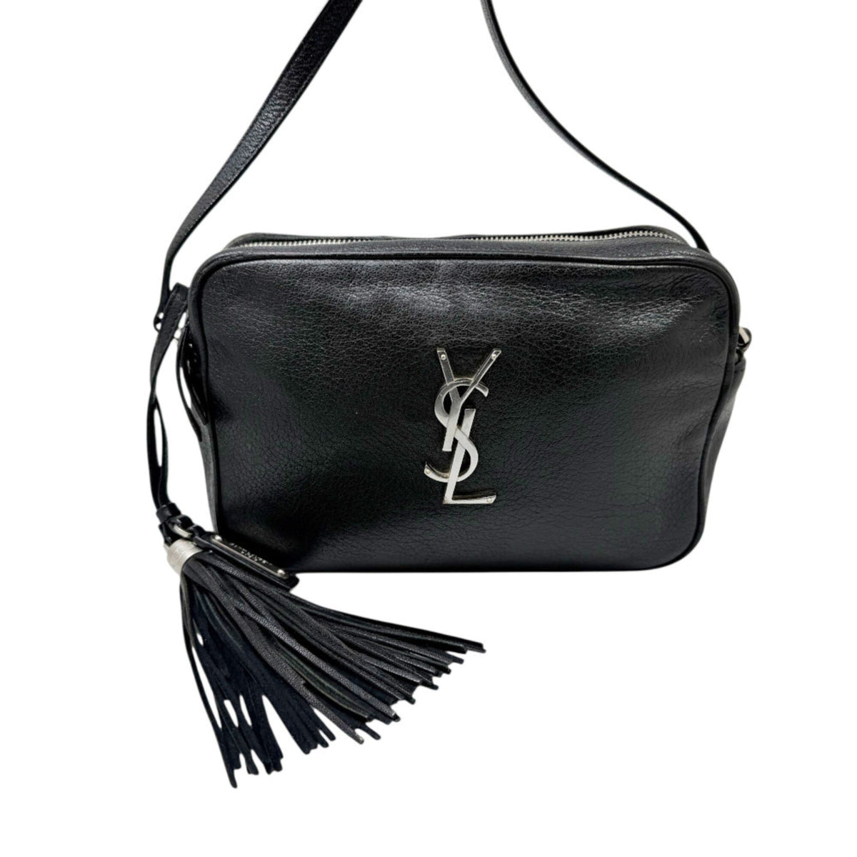 Saint Laurent Black Leather Shoulder Bag (Pre-Owned)