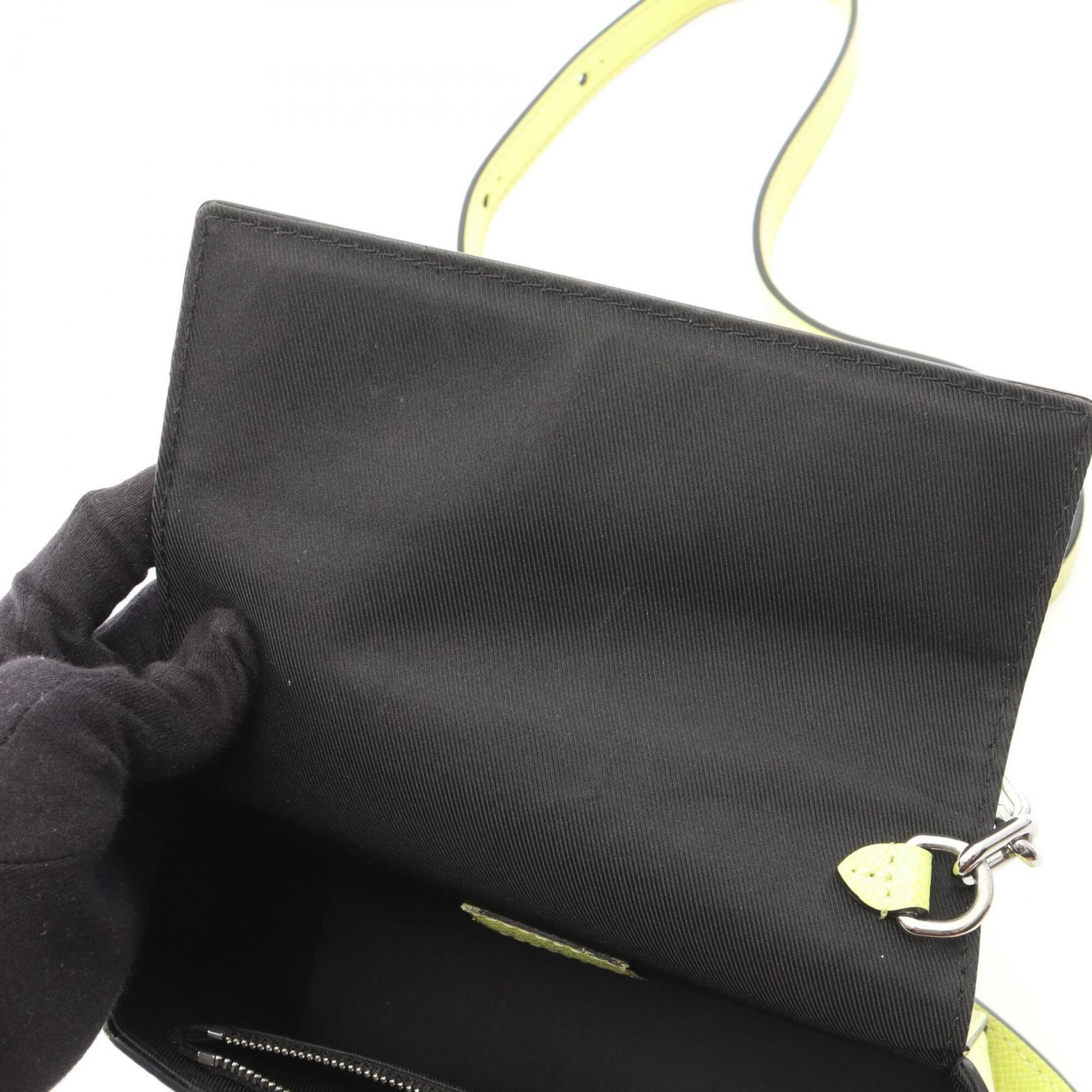 Louis Vuitton Lemon Yellow Yellow Coated Canvas Leather Handbag Shoulder Bag (Pre-Owned)