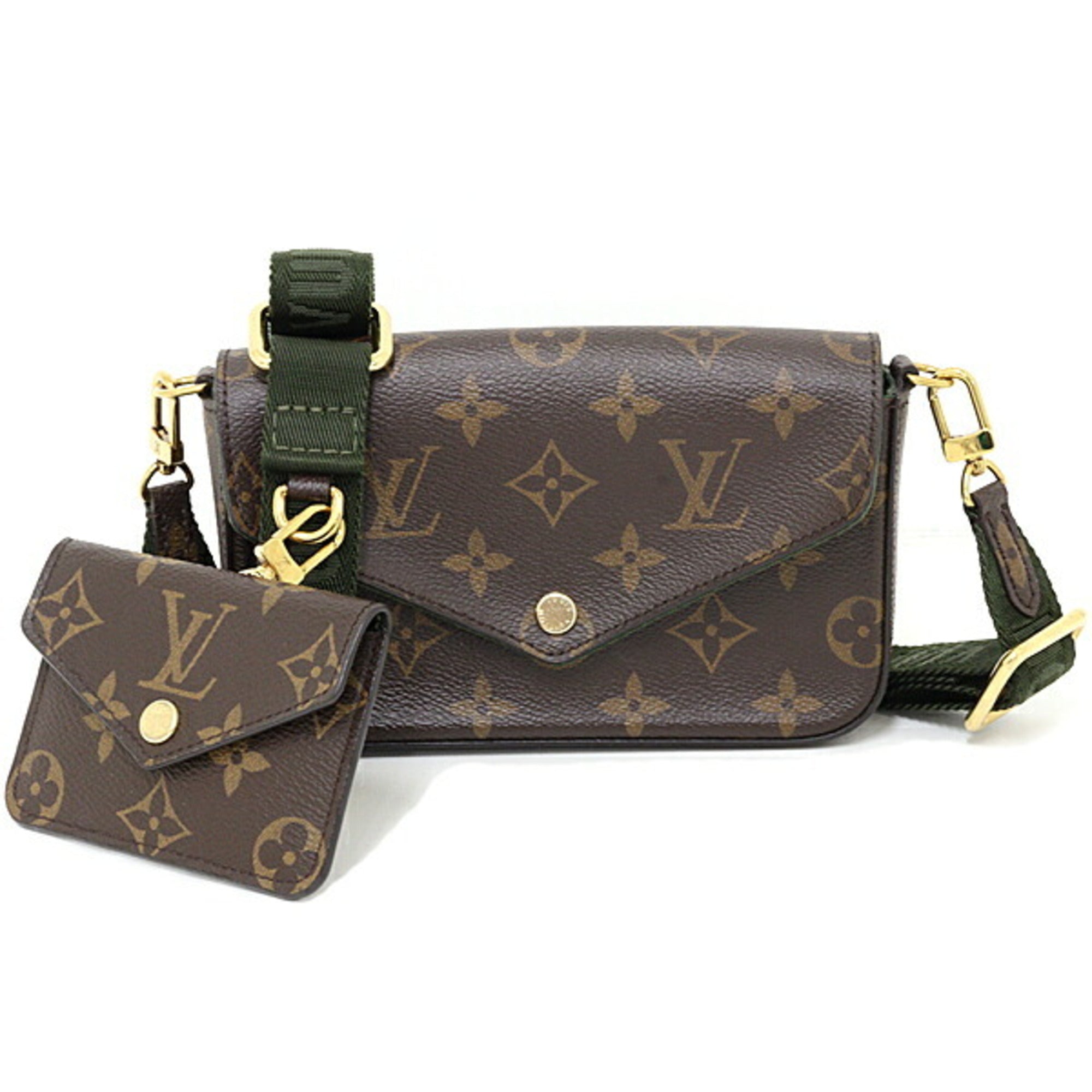 Louis Vuitton Brown Khaki Monogram Pochette Shoulder Bag (Pre-Owned)