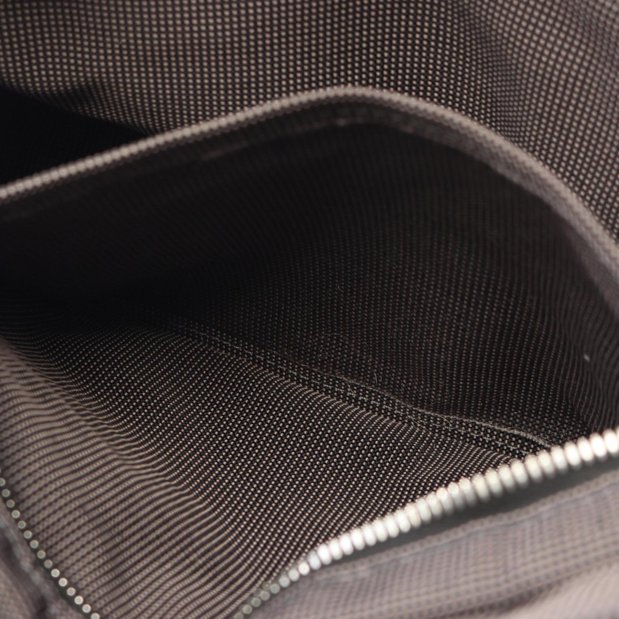 Hermes Gray Nylon Canvas Handbag Tote Bag (Pre-Owned)