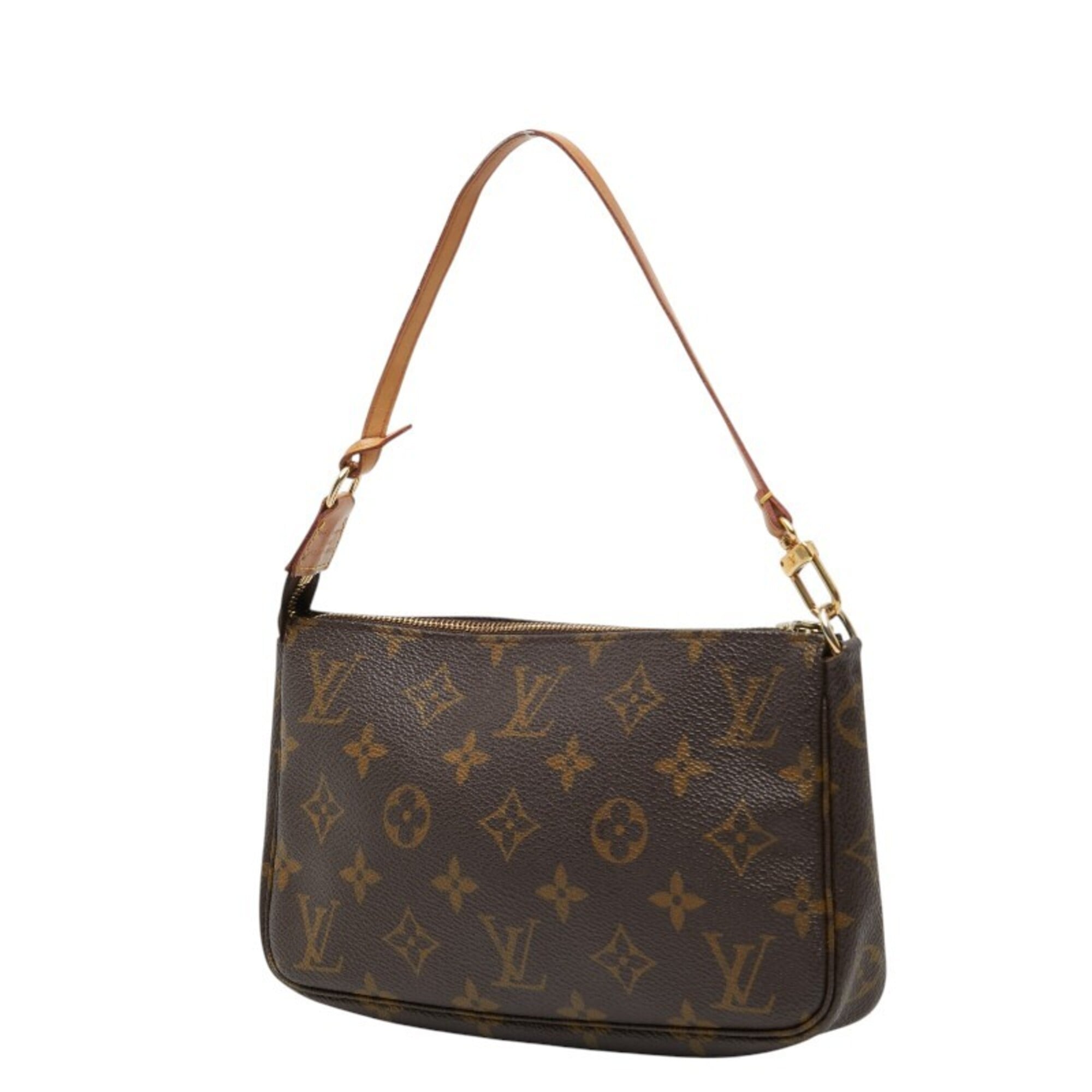 Louis Vuitton Brown Monogram Monogram Handbag Pochette Pouch (Pre-Owned)