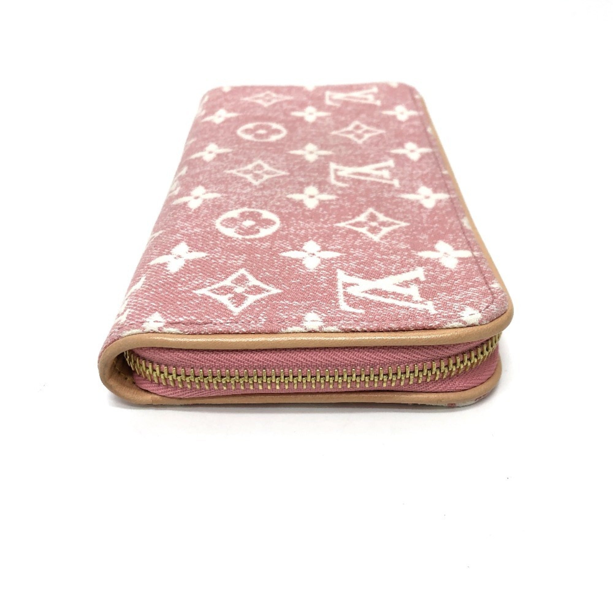 Louis Vuitton Monogram Denim Pink Monogram Denim Long Wallet (Bi-Fold) (Pre-Owned)