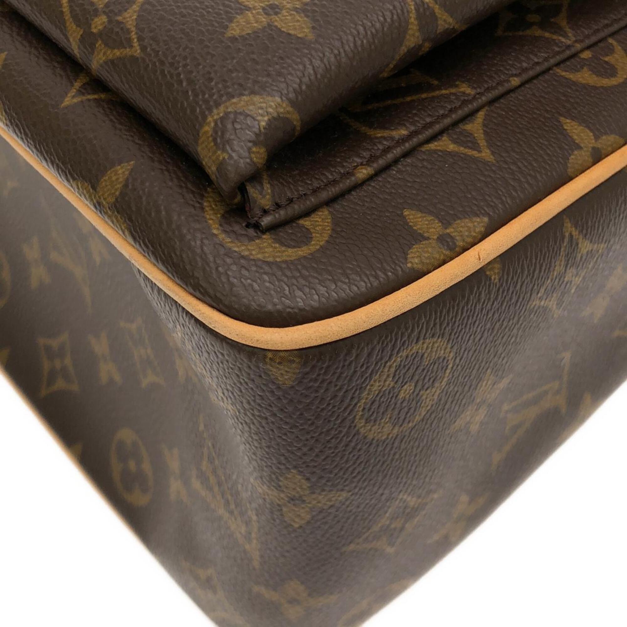 Louis Vuitton Marron Coated Canvas Handbag (Pre-Owned)