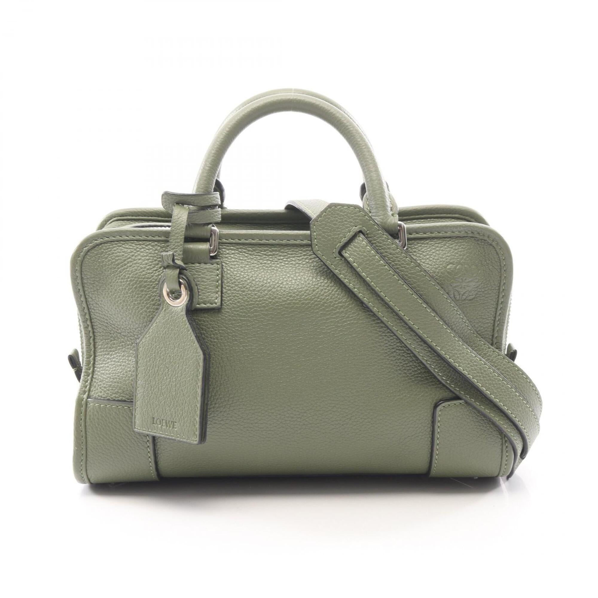 Loewe Green Leather Handbag (Pre-Owned)