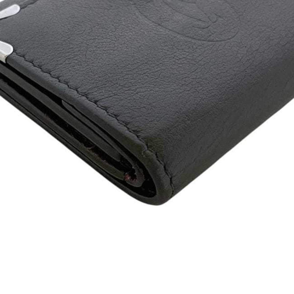 Cartier Black Leather Coin Purse/Coin Case (Pre-Owned)